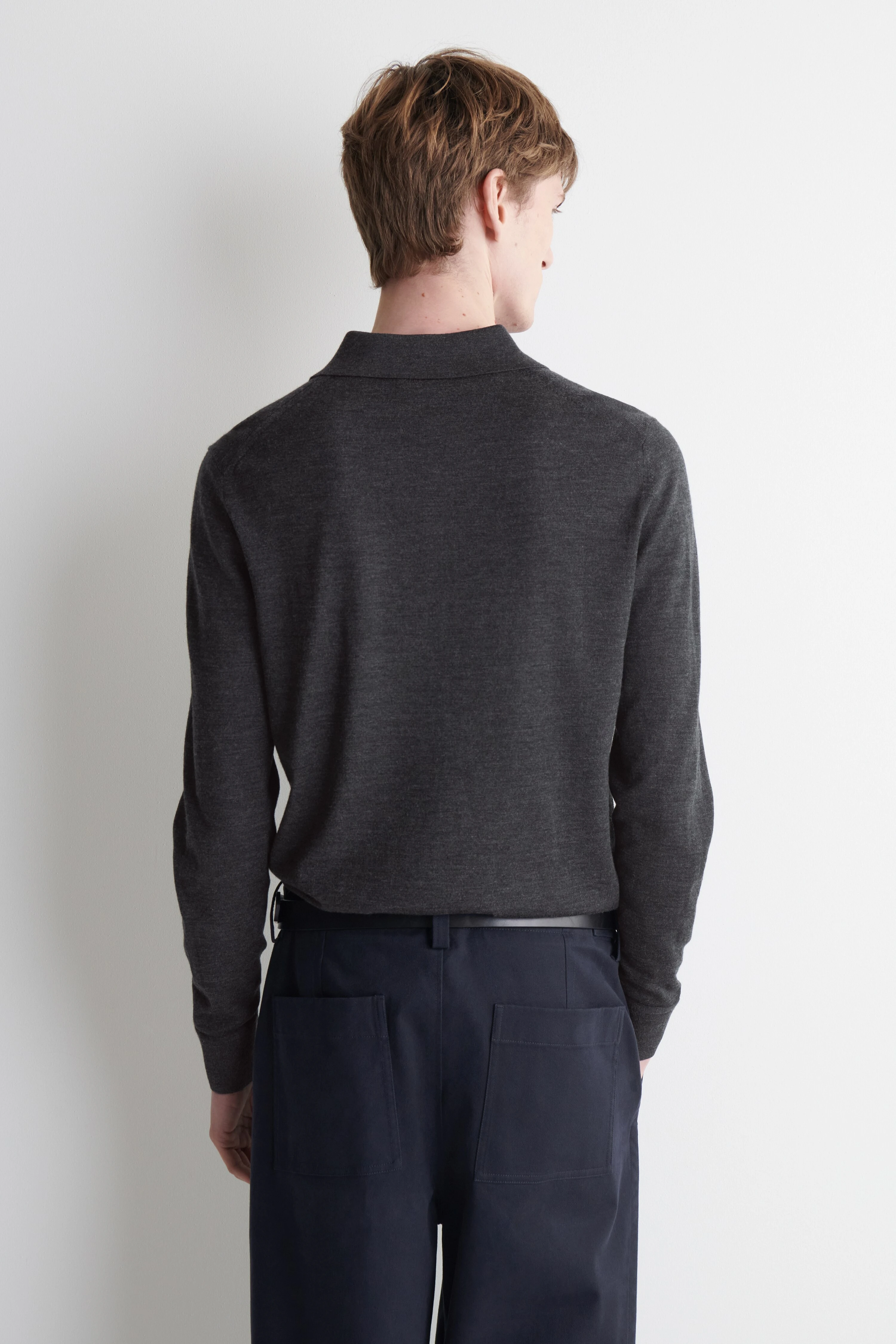 SLIM MERINO WOOL POLO SHIRT