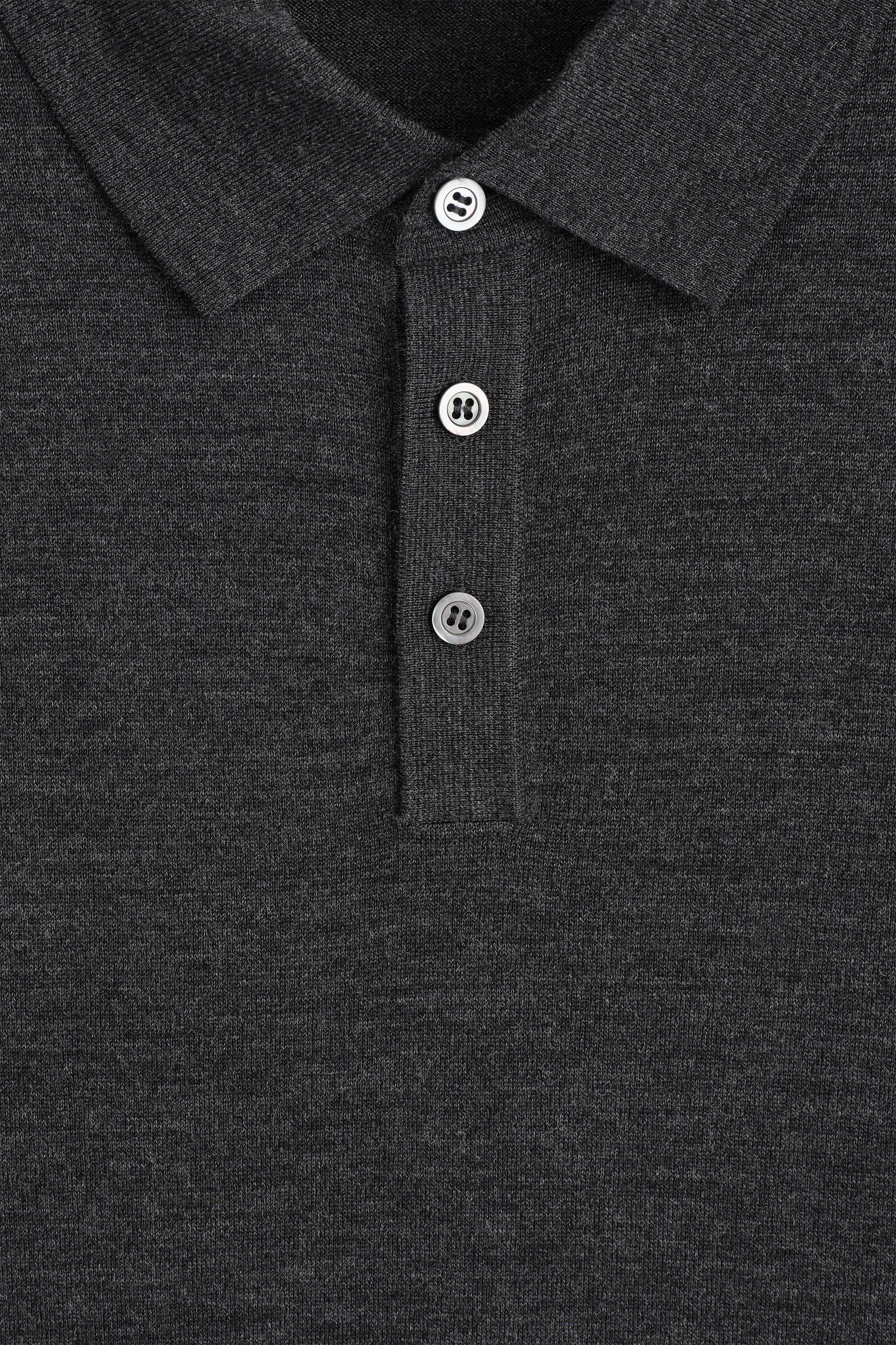 SLIM MERINO WOOL POLO SHIRT - 7