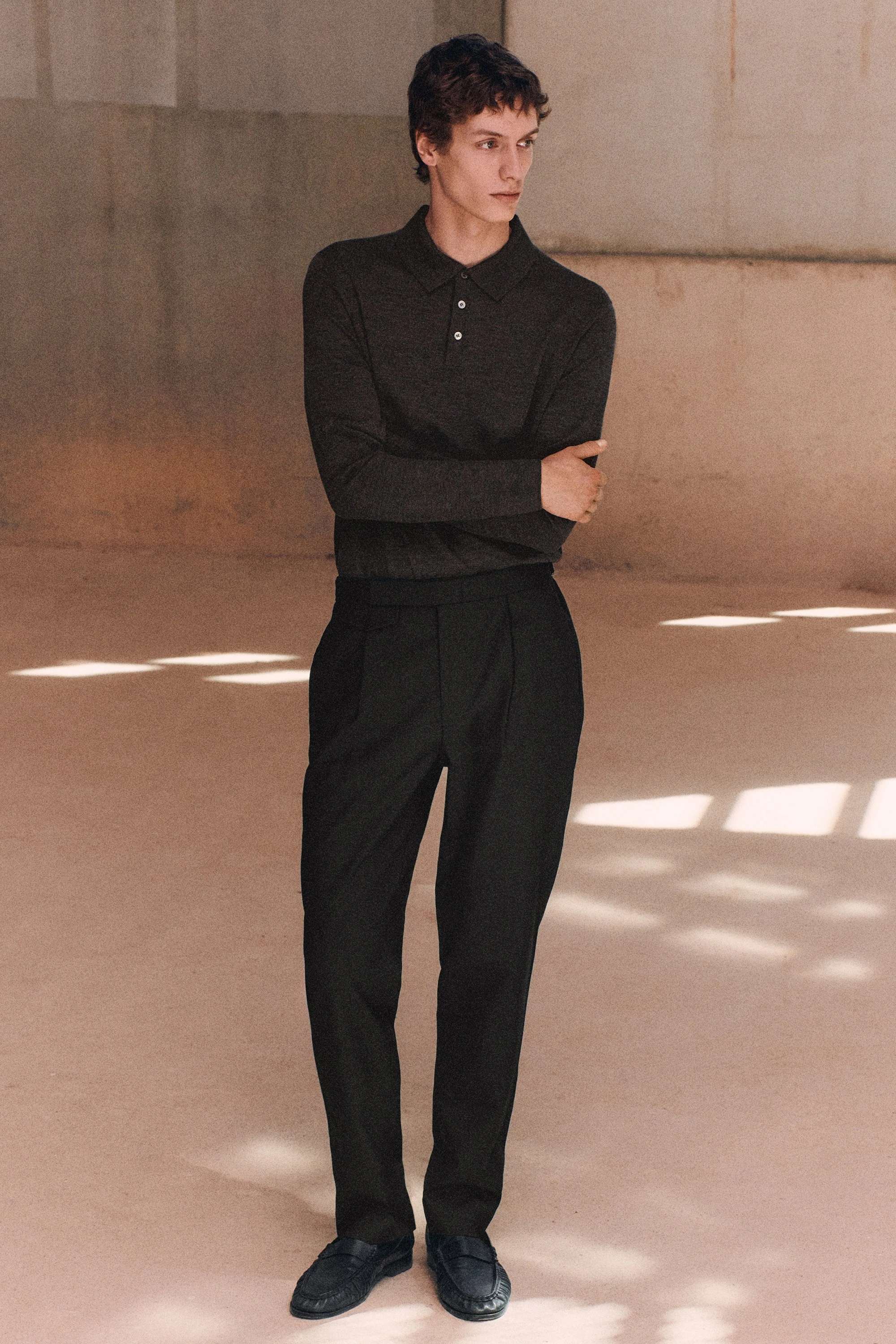 SLIM MERINO WOOL POLO SHIRT - 8