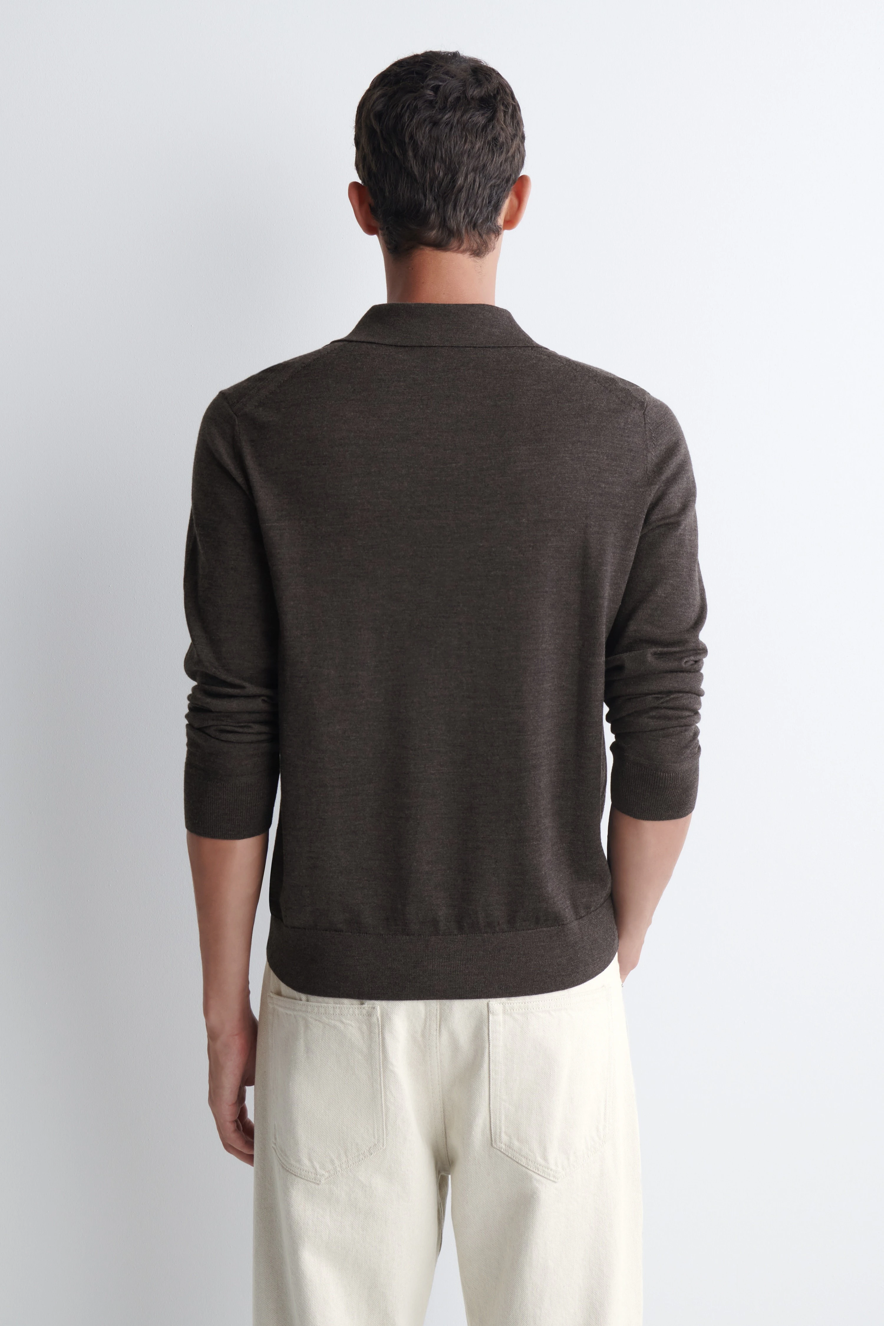 SLIM MERINO WOOL POLO SHIRT