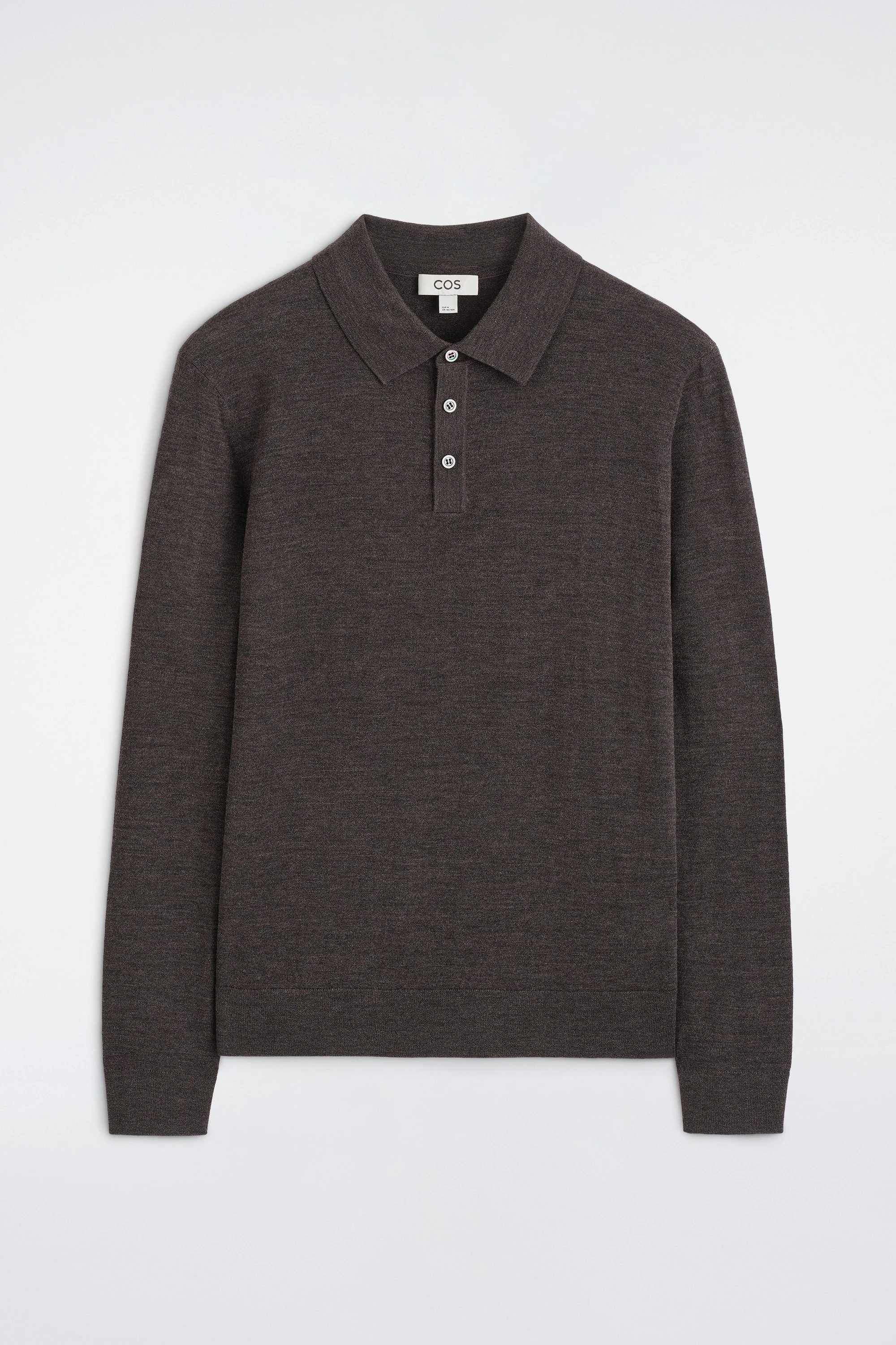 SLIM MERINO WOOL POLO SHIRT - 6