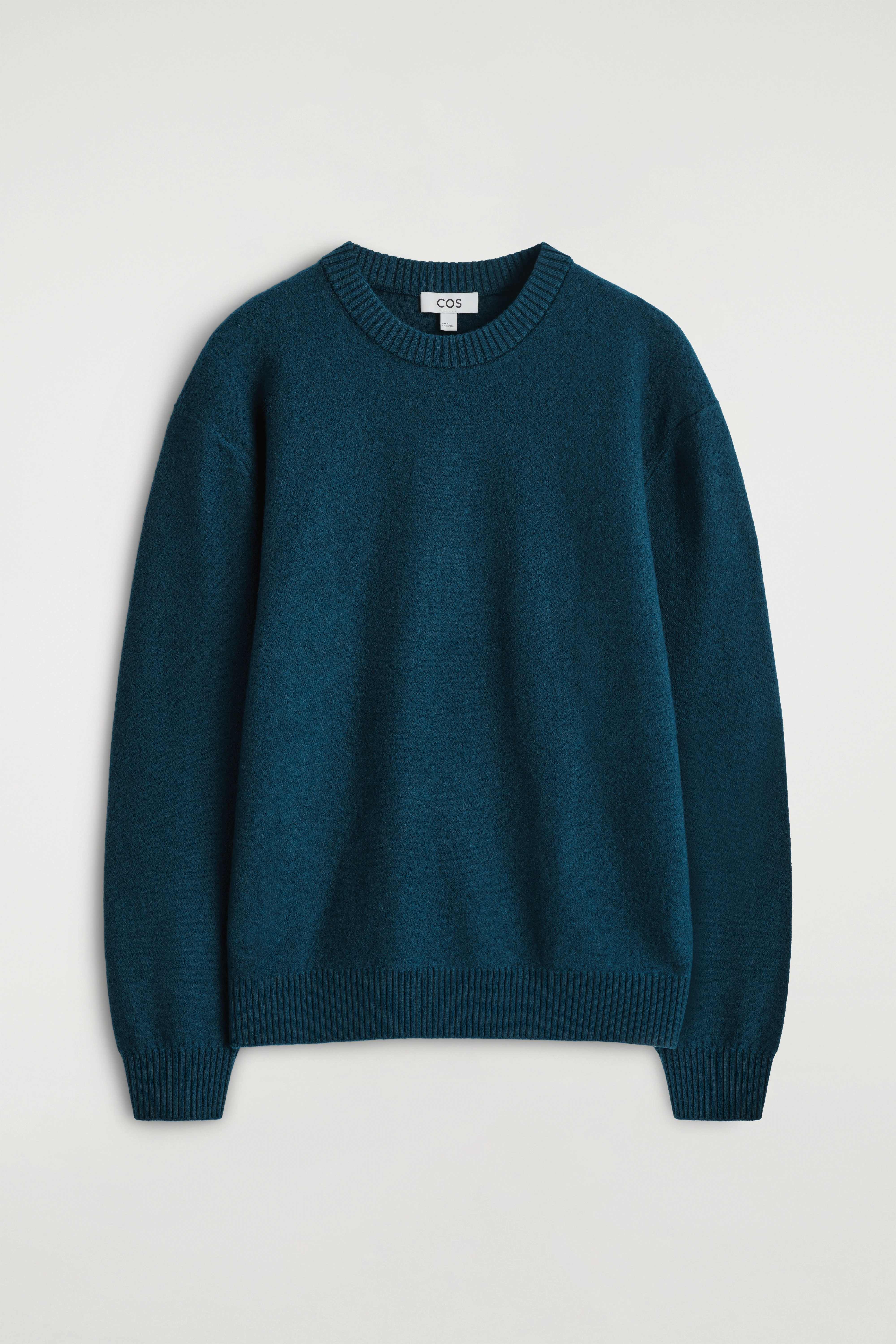 BOILED-WOOL CREW-NECK JUMPER - 1