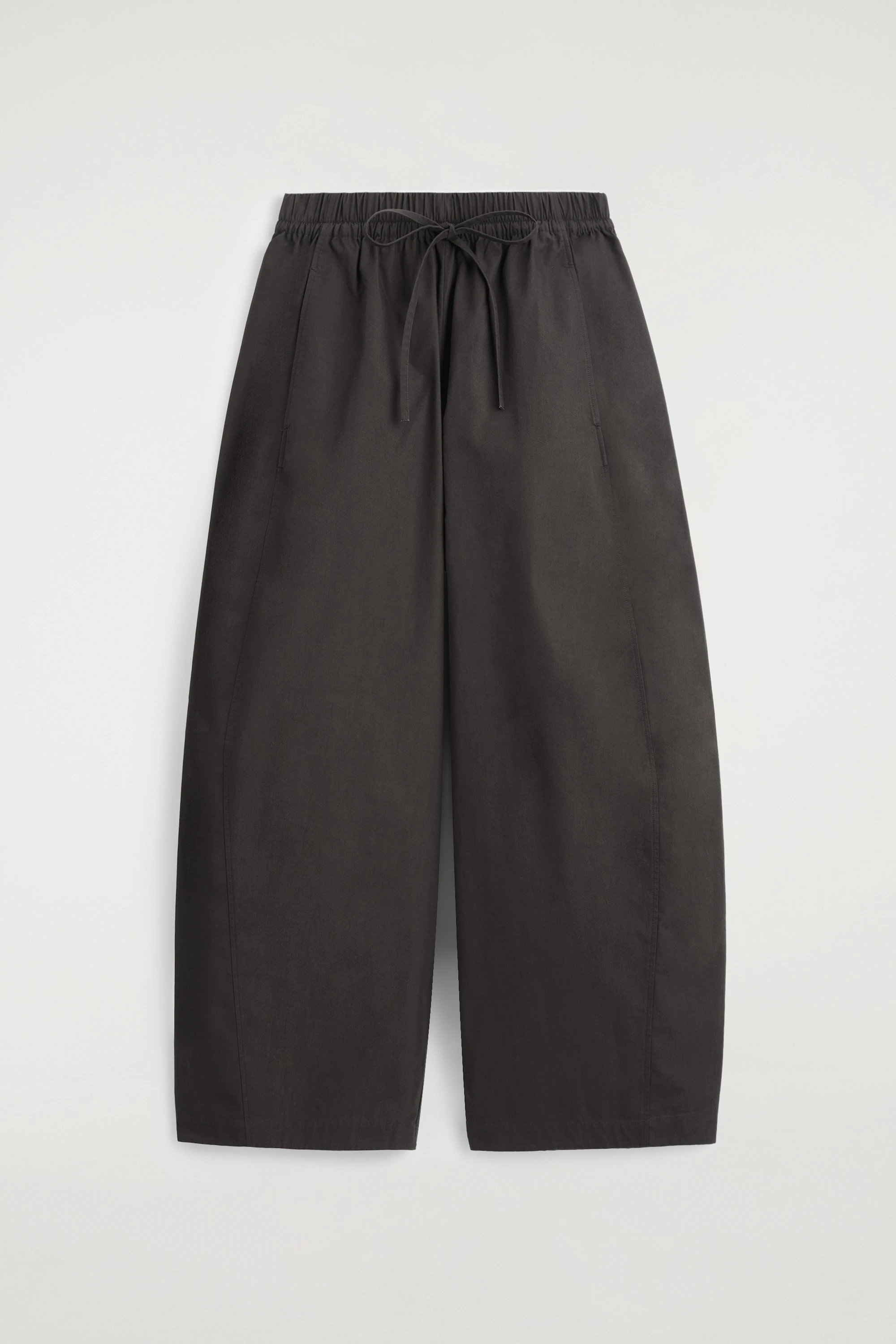 ELASTICATED BARREL-LEG TROUSERS - 5