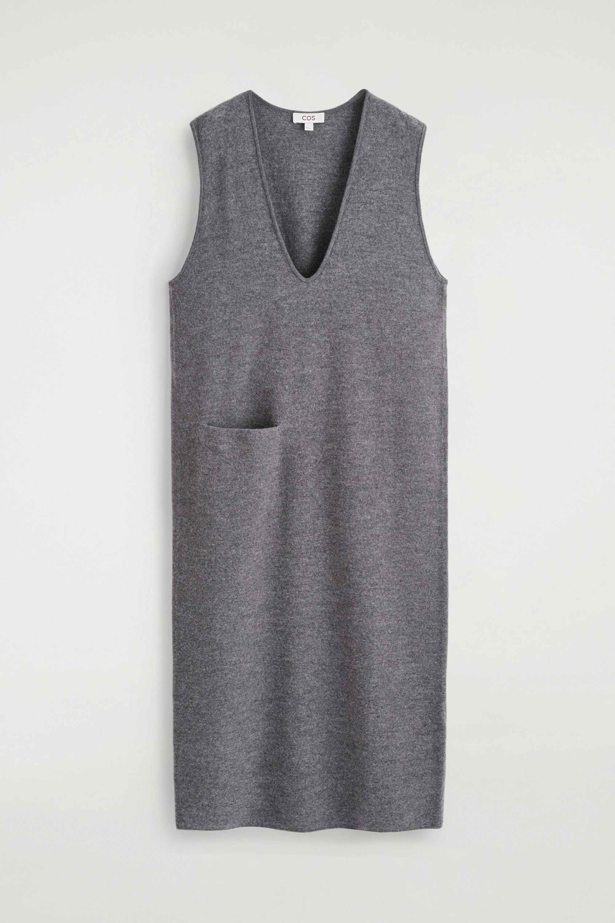 BOILED-WOOL MIDI DRESS - 1