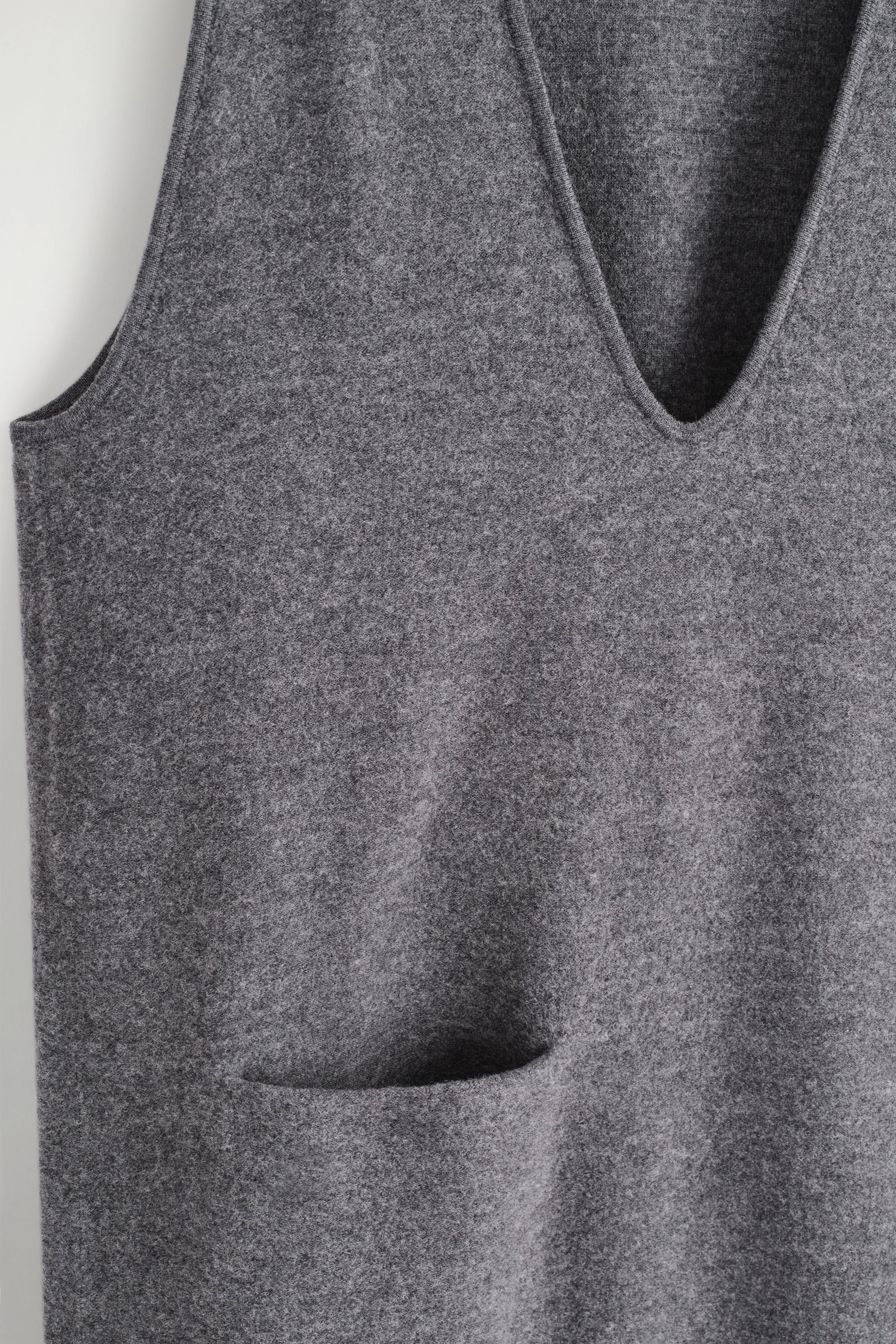 BOILED-WOOL MIDI DRESS