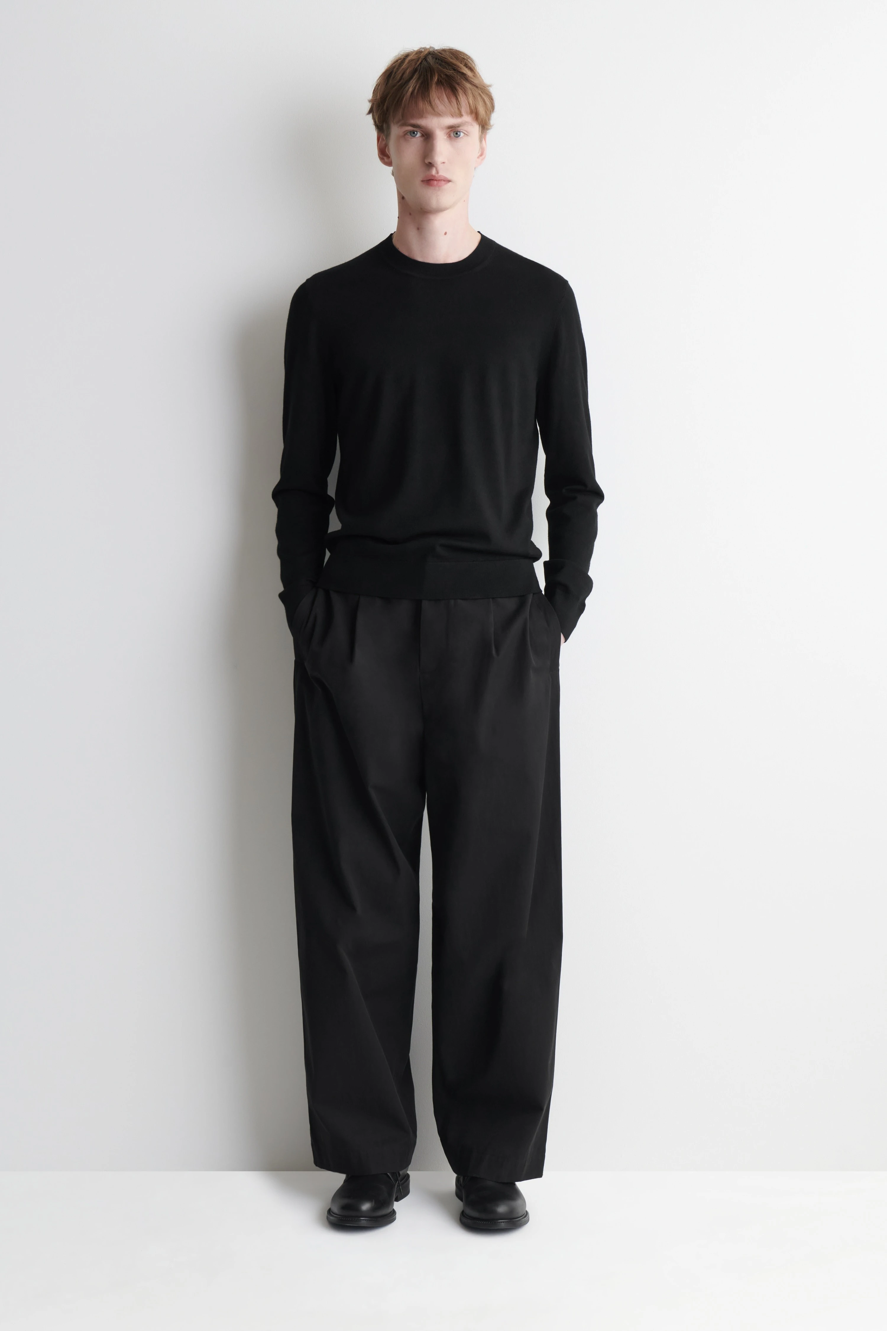 SLIM MERINO WOOL CREW-NECK JUMPER - 3