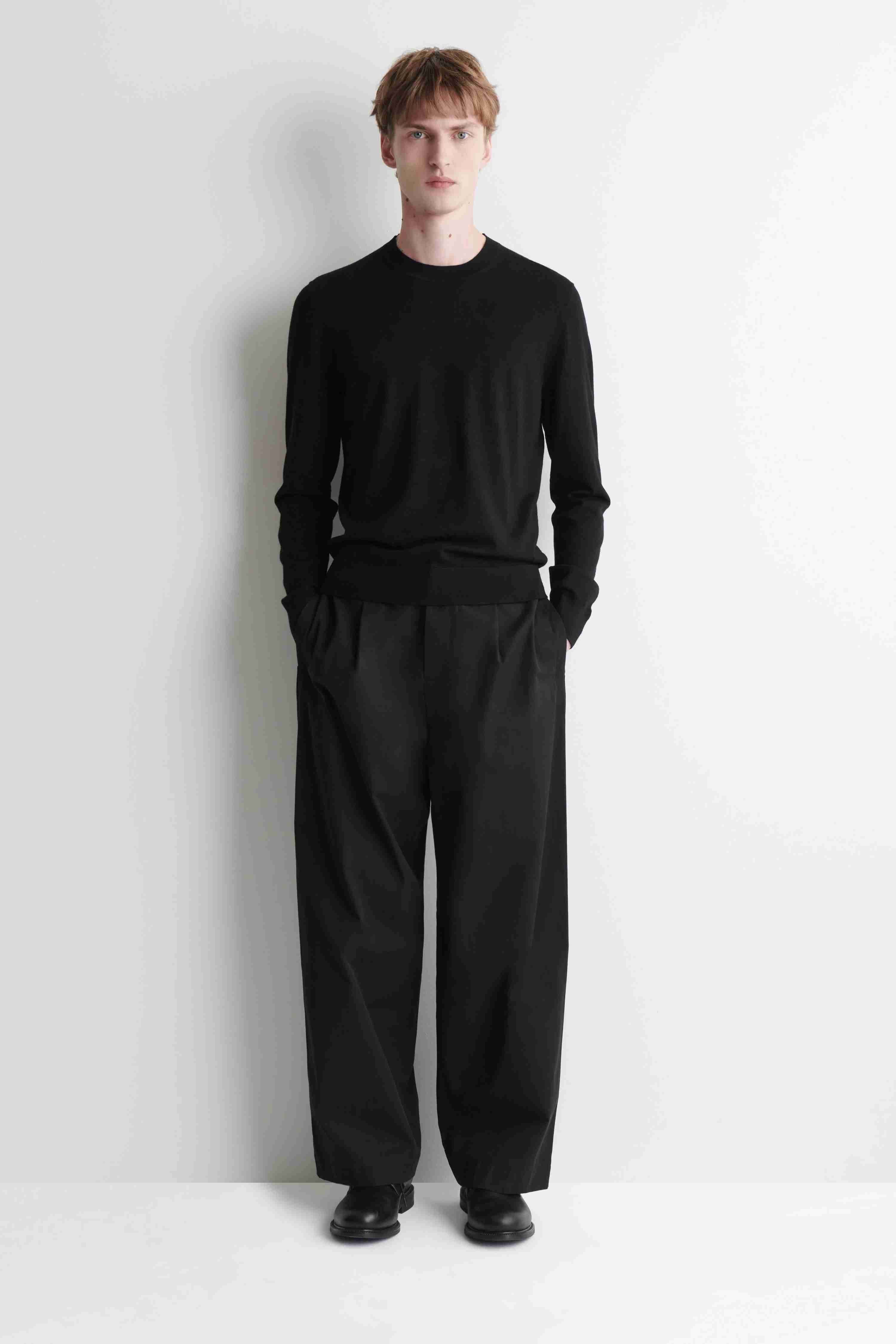 SLIM MERINO WOOL CREW-NECK JUMPER - 3