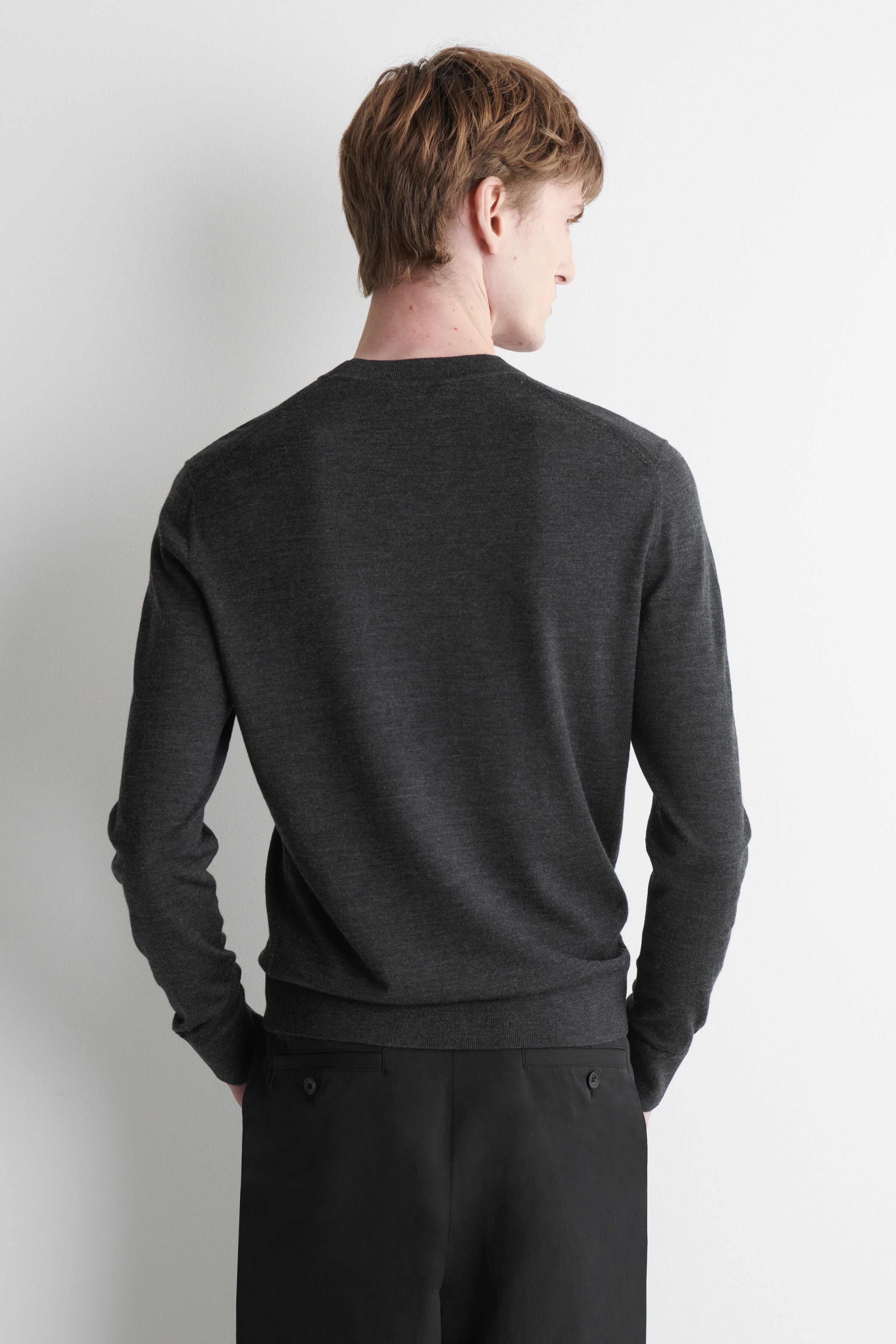 SLIM MERINO WOOL CREW-NECK JUMPER - 2