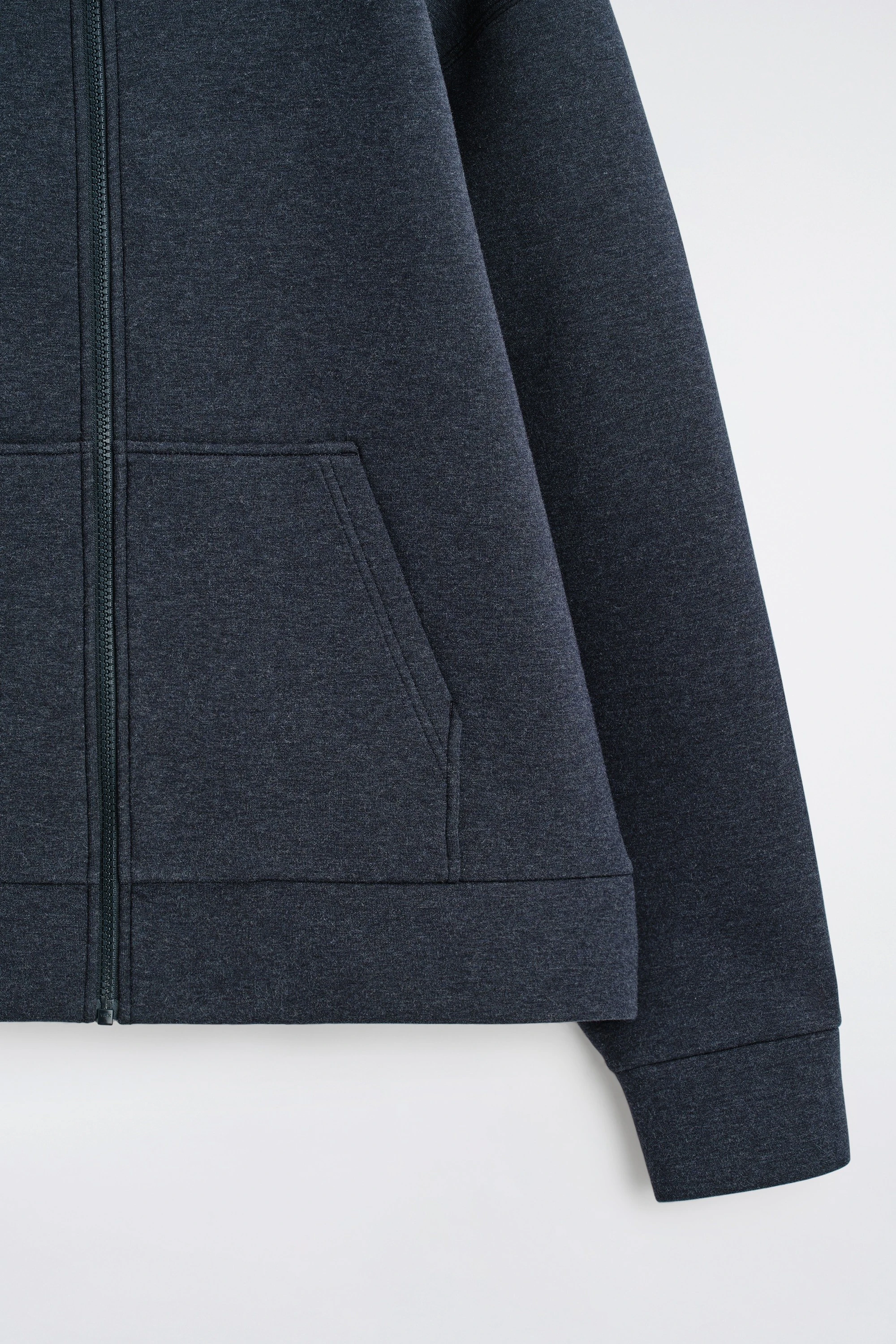OVERSIZED SCUBA-JERSEY ZIP-UP HOODIE - 2