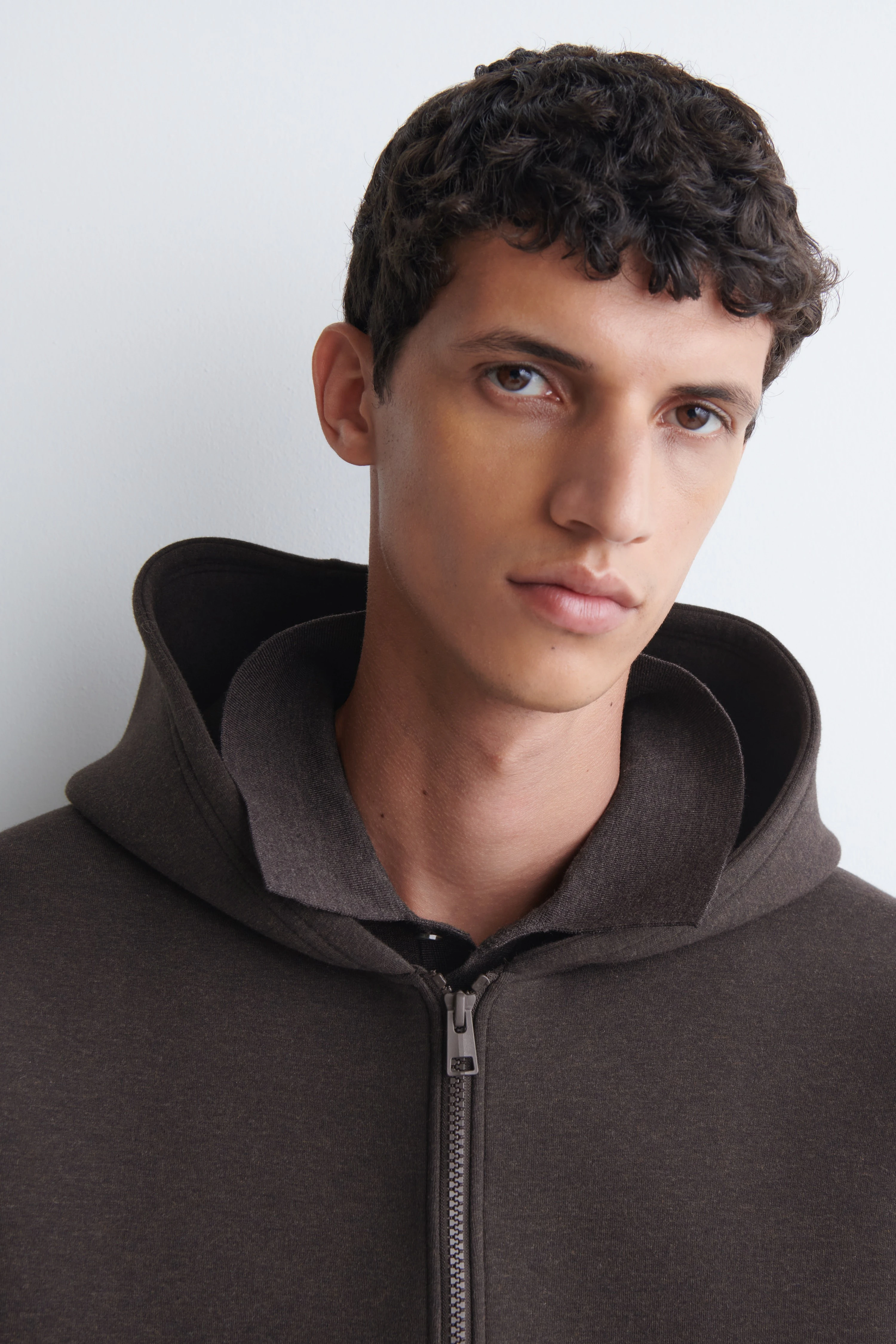 OVERSIZED SCUBA-JERSEY ZIP-UP HOODIE - 5