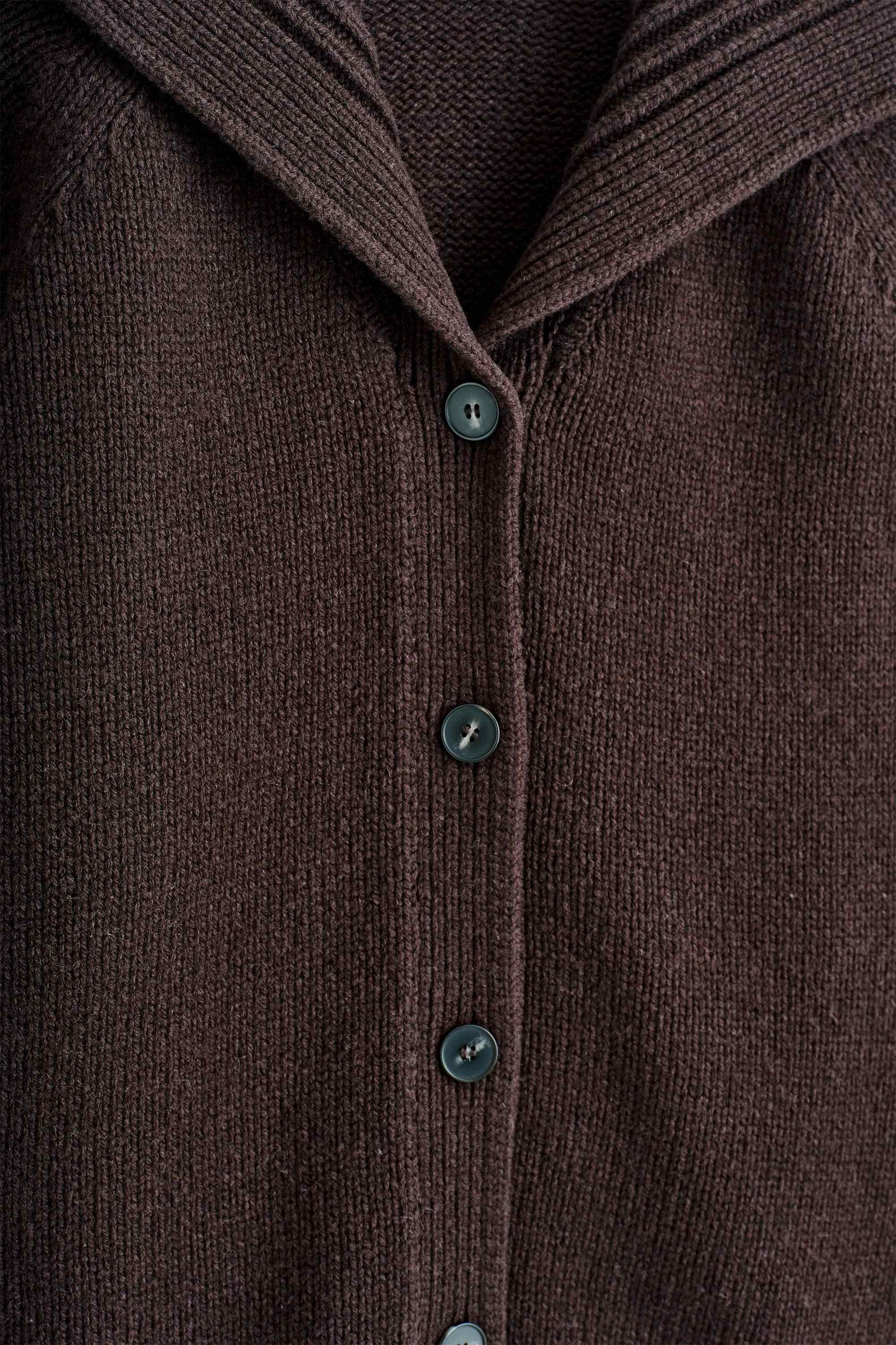 SAILOR-COLLAR WOOL CARDIGAN - 2