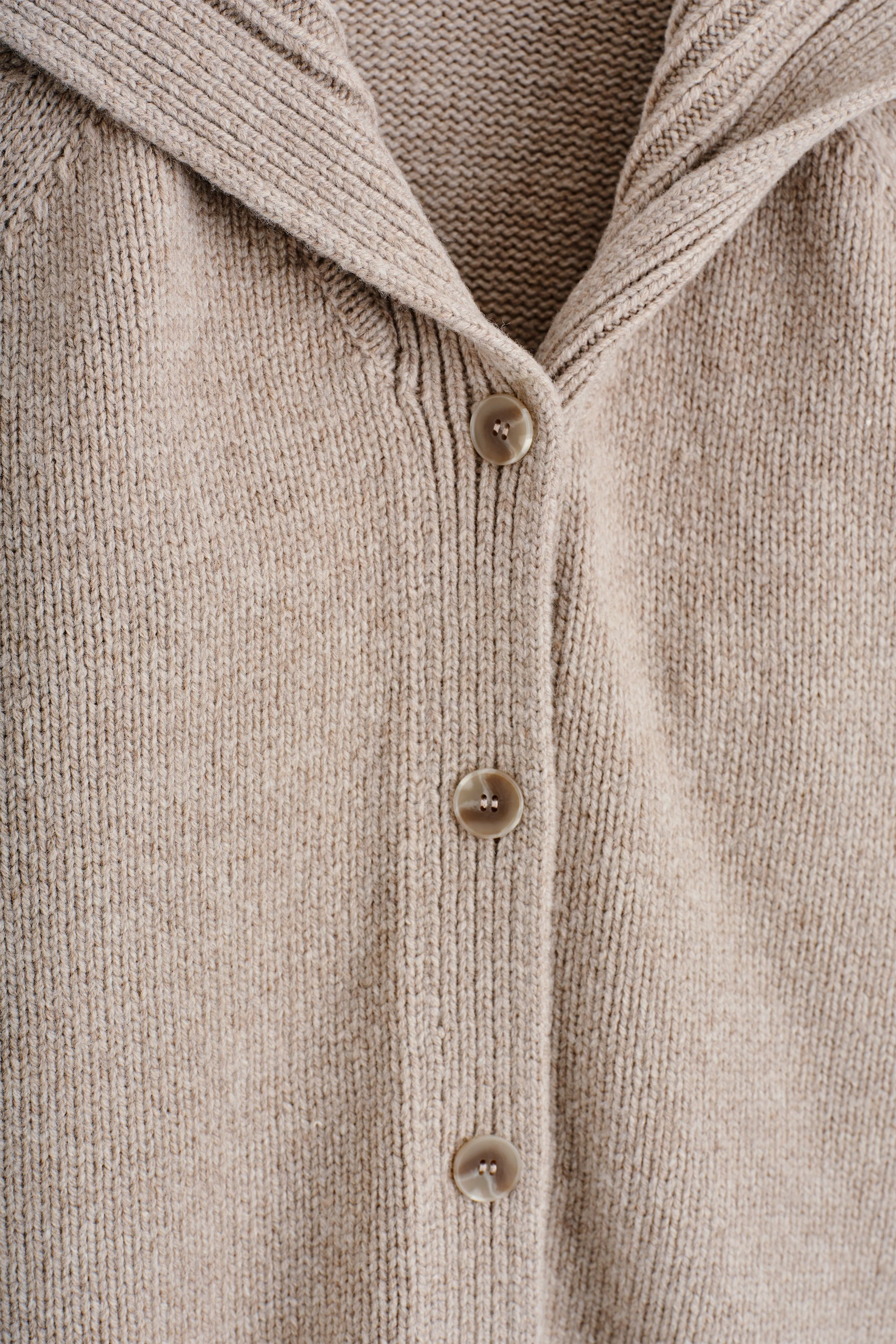 SAILOR-COLLAR WOOL CARDIGAN - 2