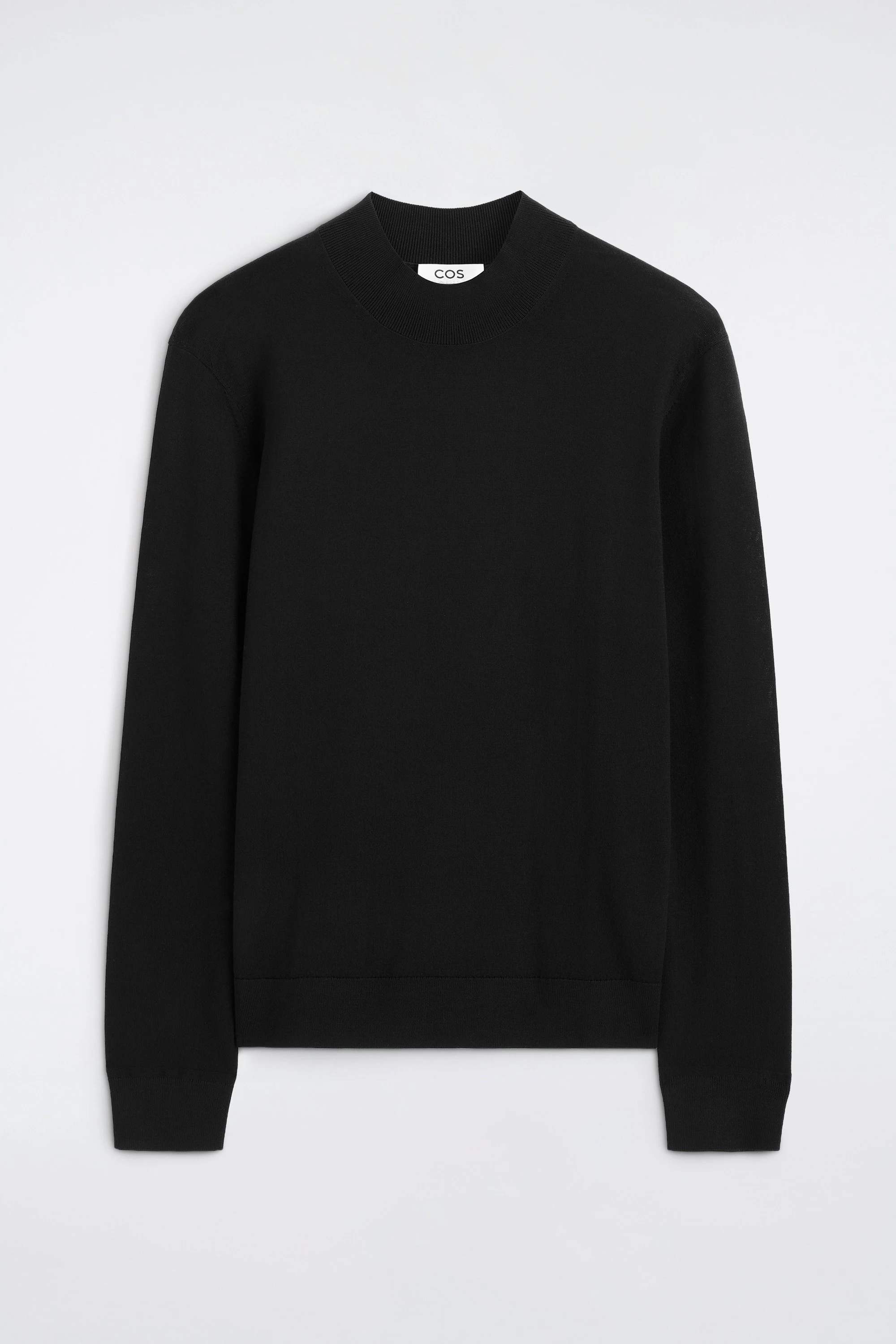 SLIM MERINO WOOL MOCK-NECK JUMPER - 5