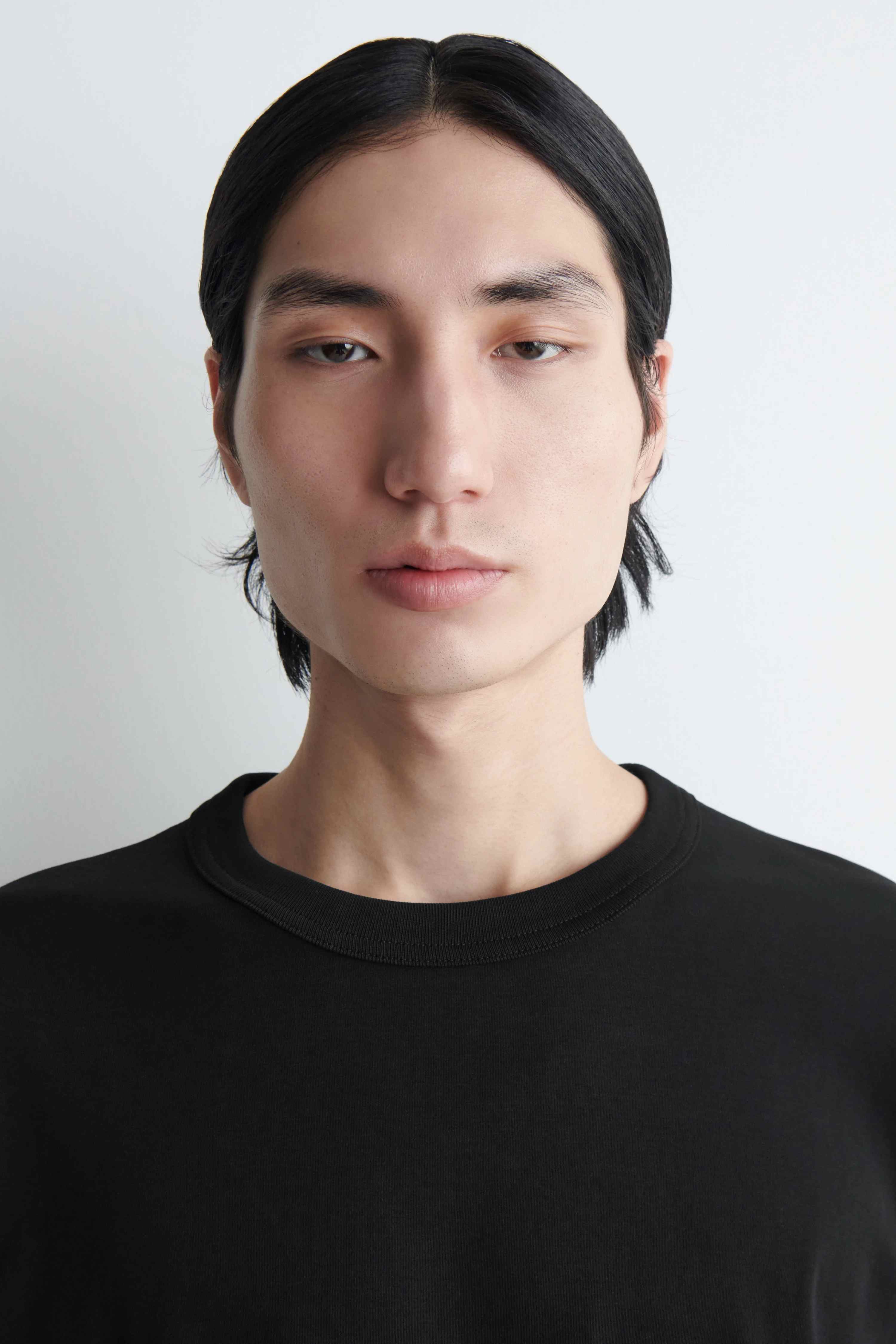 RELAXED JERSEY INTERLOCK LONG-SLEEVED T-SHIRT - 5
