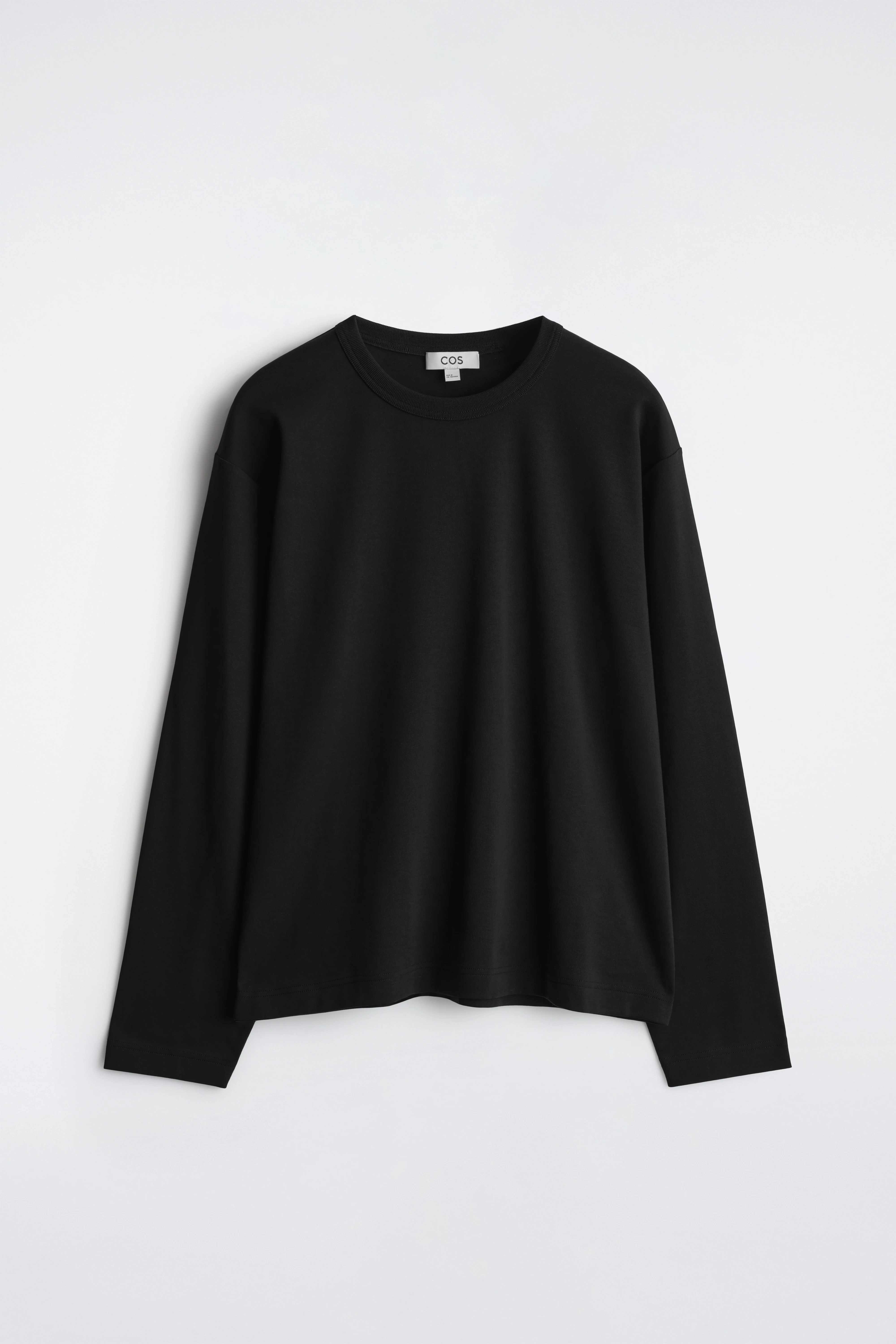 RELAXED JERSEY INTERLOCK LONG-SLEEVED T-SHIRT - 6