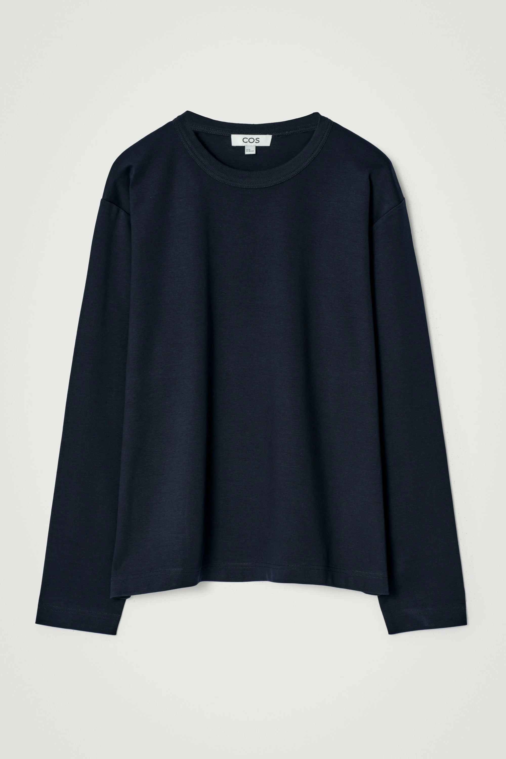 RELAXED JERSEY INTERLOCK LONG-SLEEVED T-SHIRT - 1