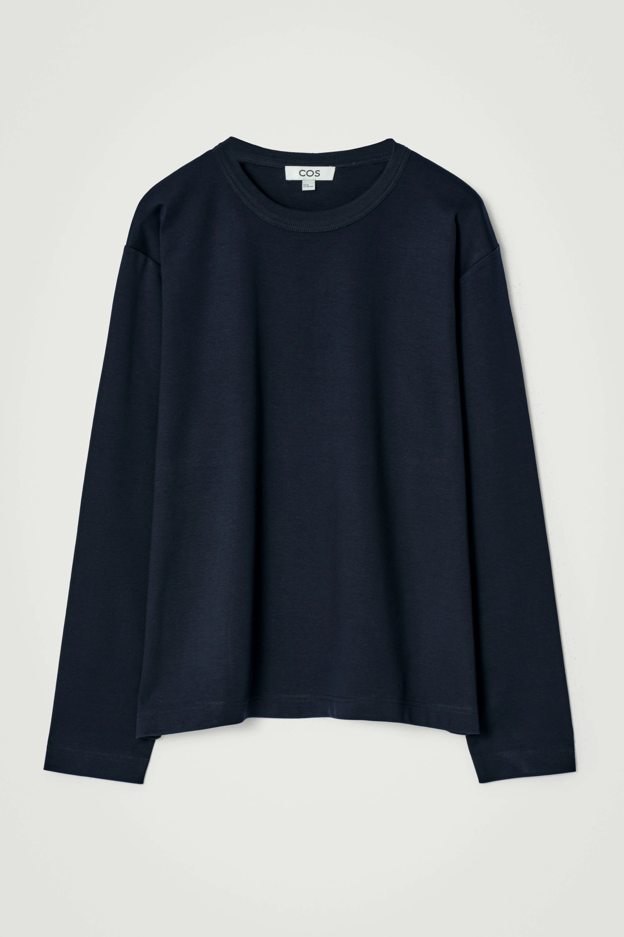 RELAXED JERSEY INTERLOCK LONG-SLEEVED T-SHIRT - 1