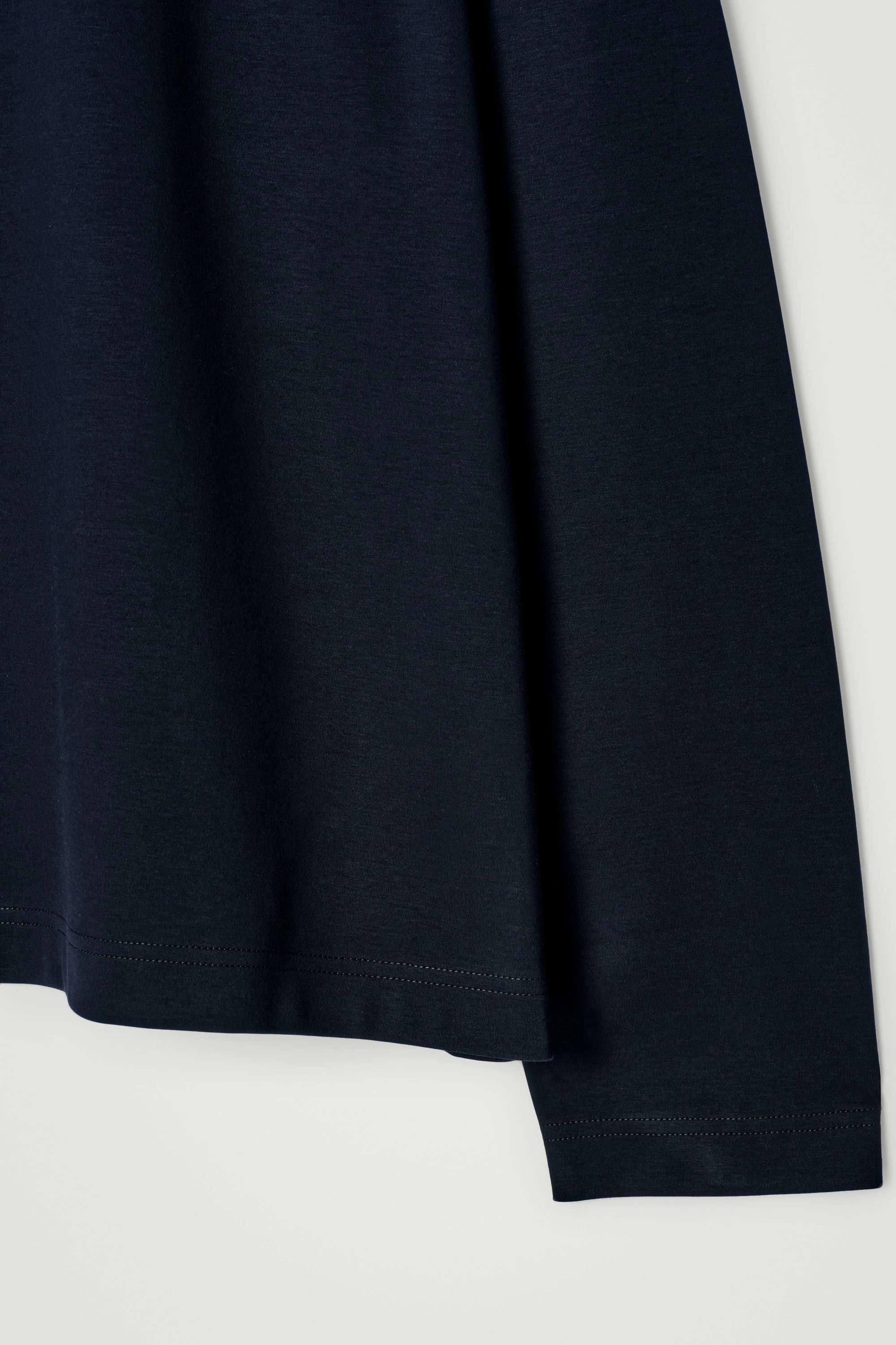 RELAXED JERSEY INTERLOCK LONG-SLEEVED T-SHIRT - 3