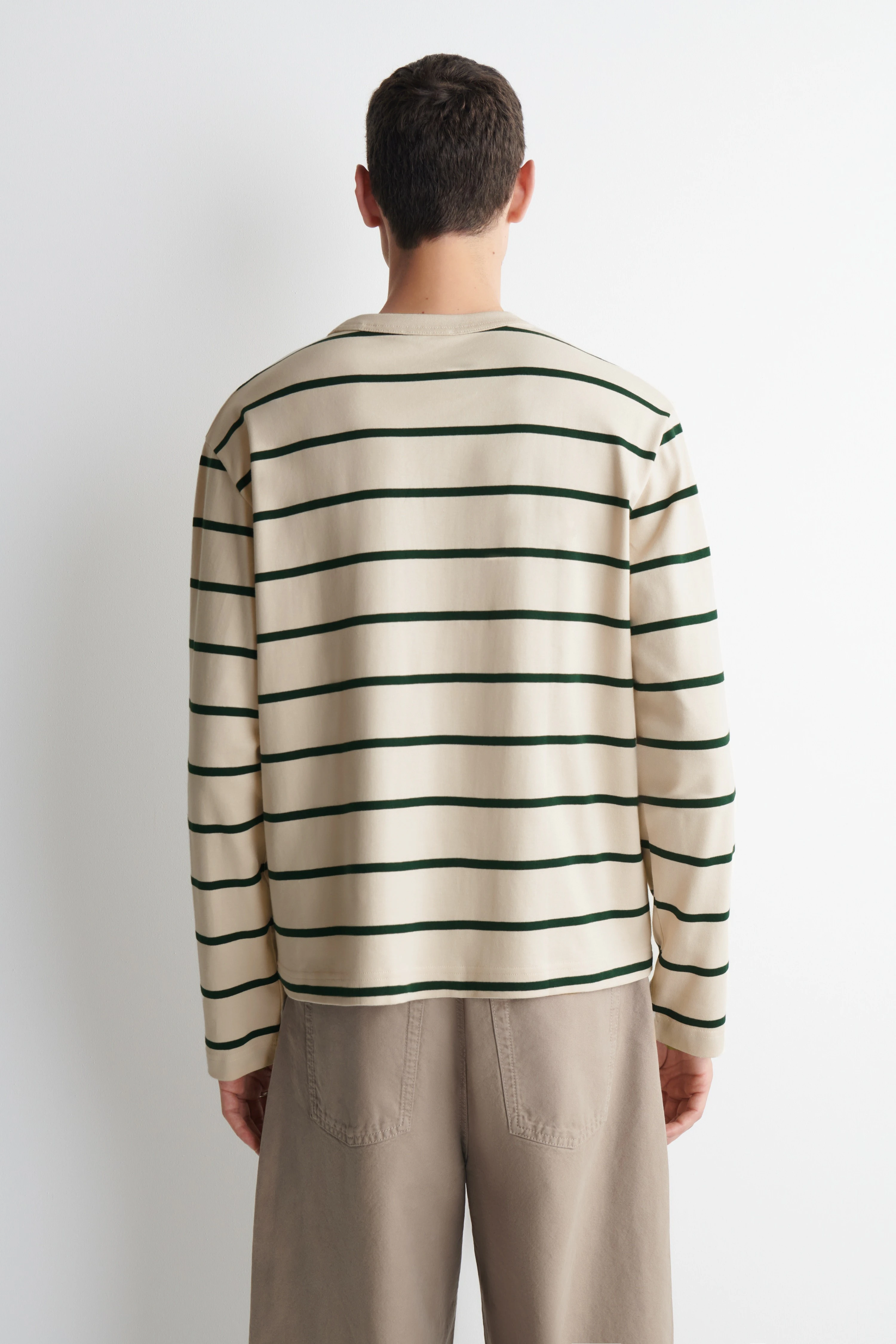 RELAXED JERSEY INTERLOCK LONG-SLEEVED T-SHIRT - 2