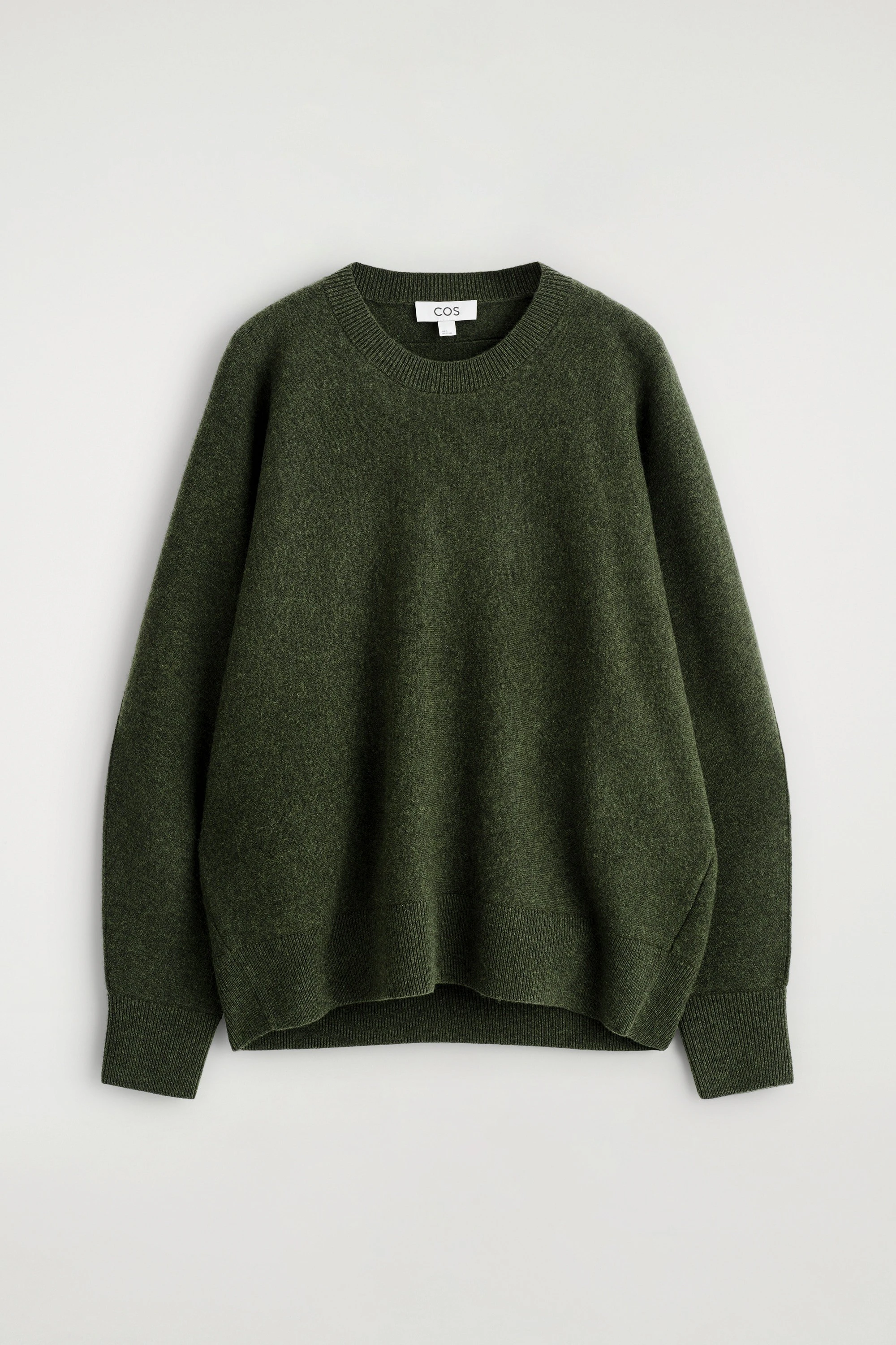 ROUNDED DOUBLE-FACED WOOL JUMPER - 1