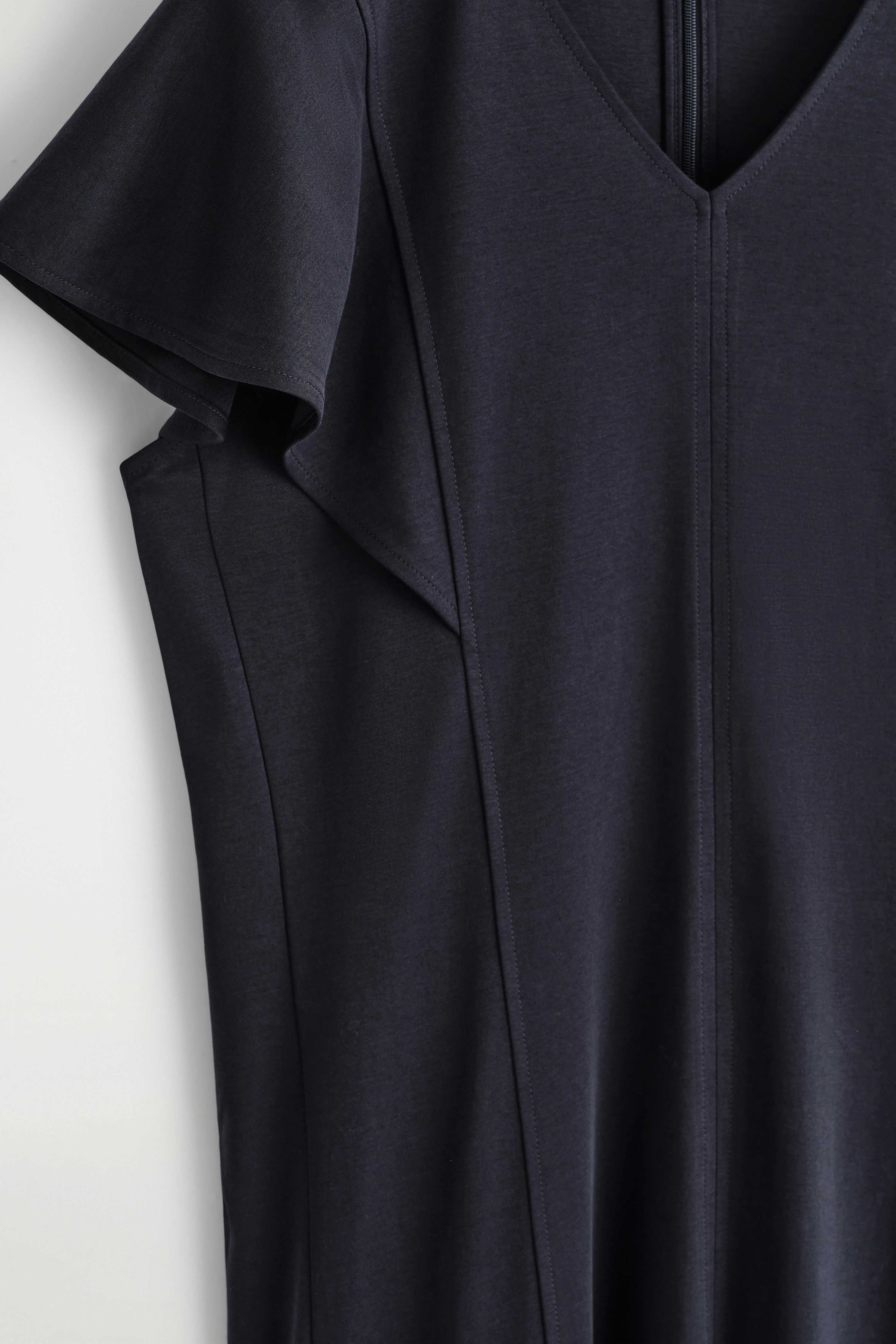 PETAL-SLEEVE COTTON MIDI DRESS - 2