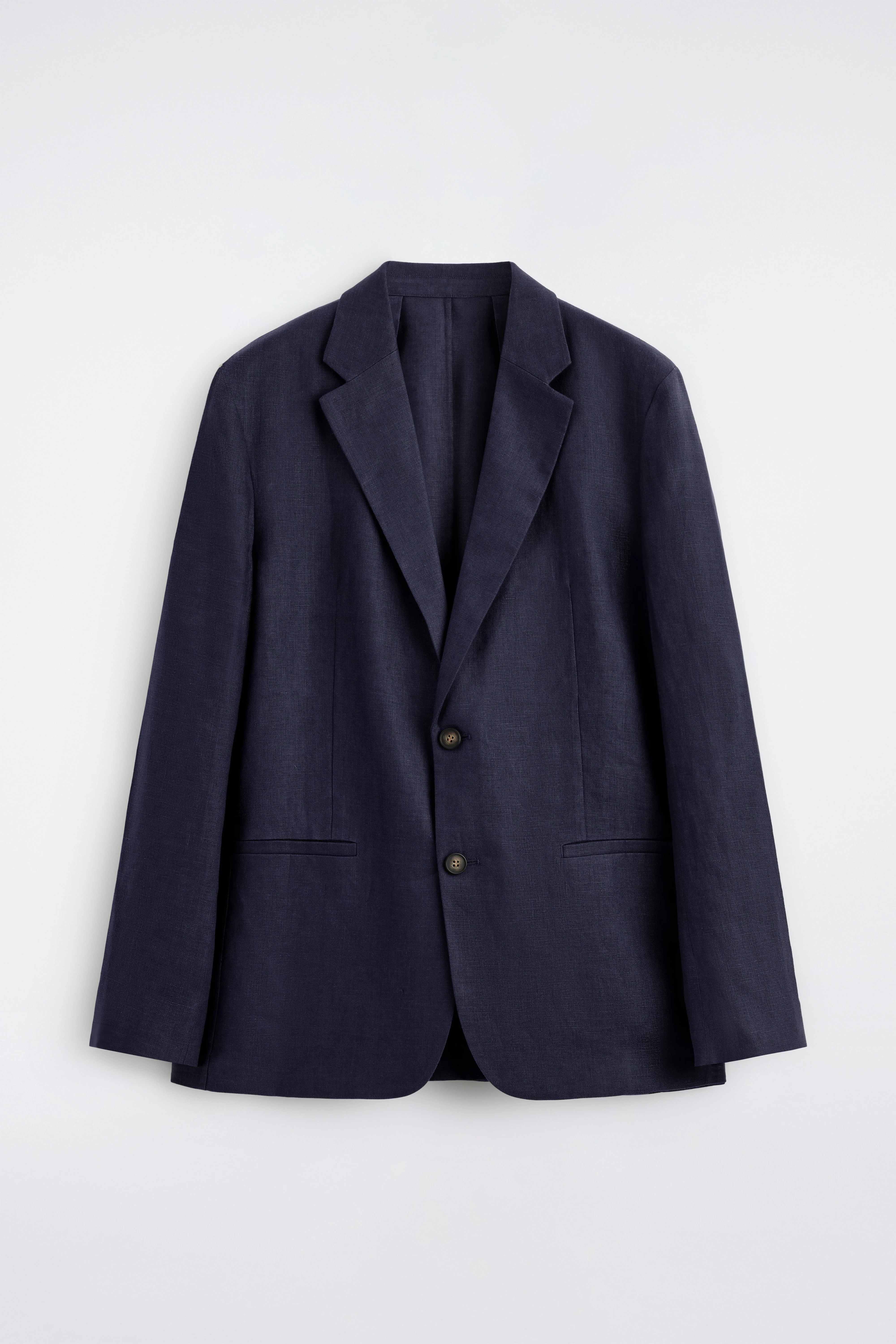 SINGLE-BREASTED LINEN BLAZER - 6