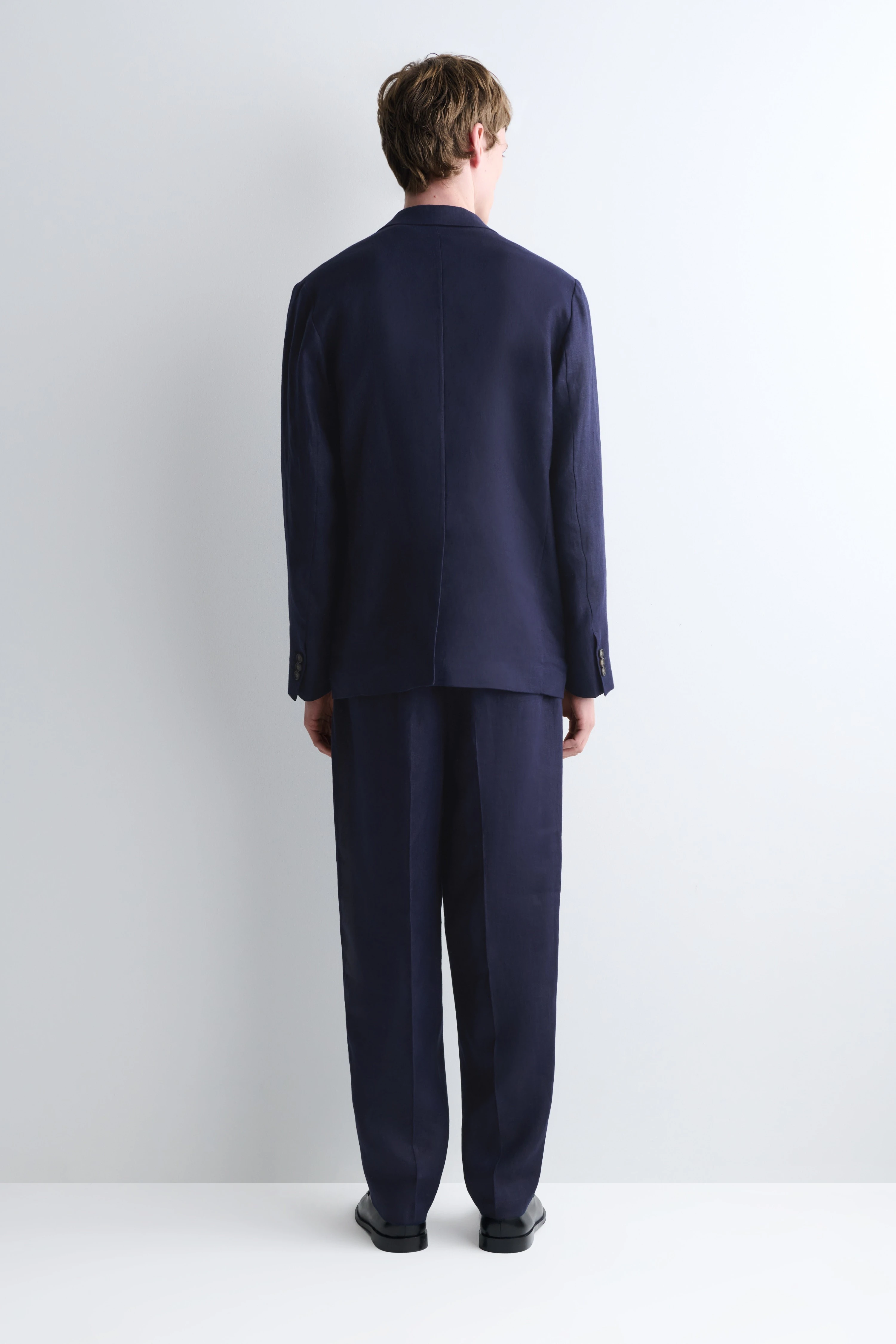 RELAXED LINEN TAPERED TROUSERS - 2