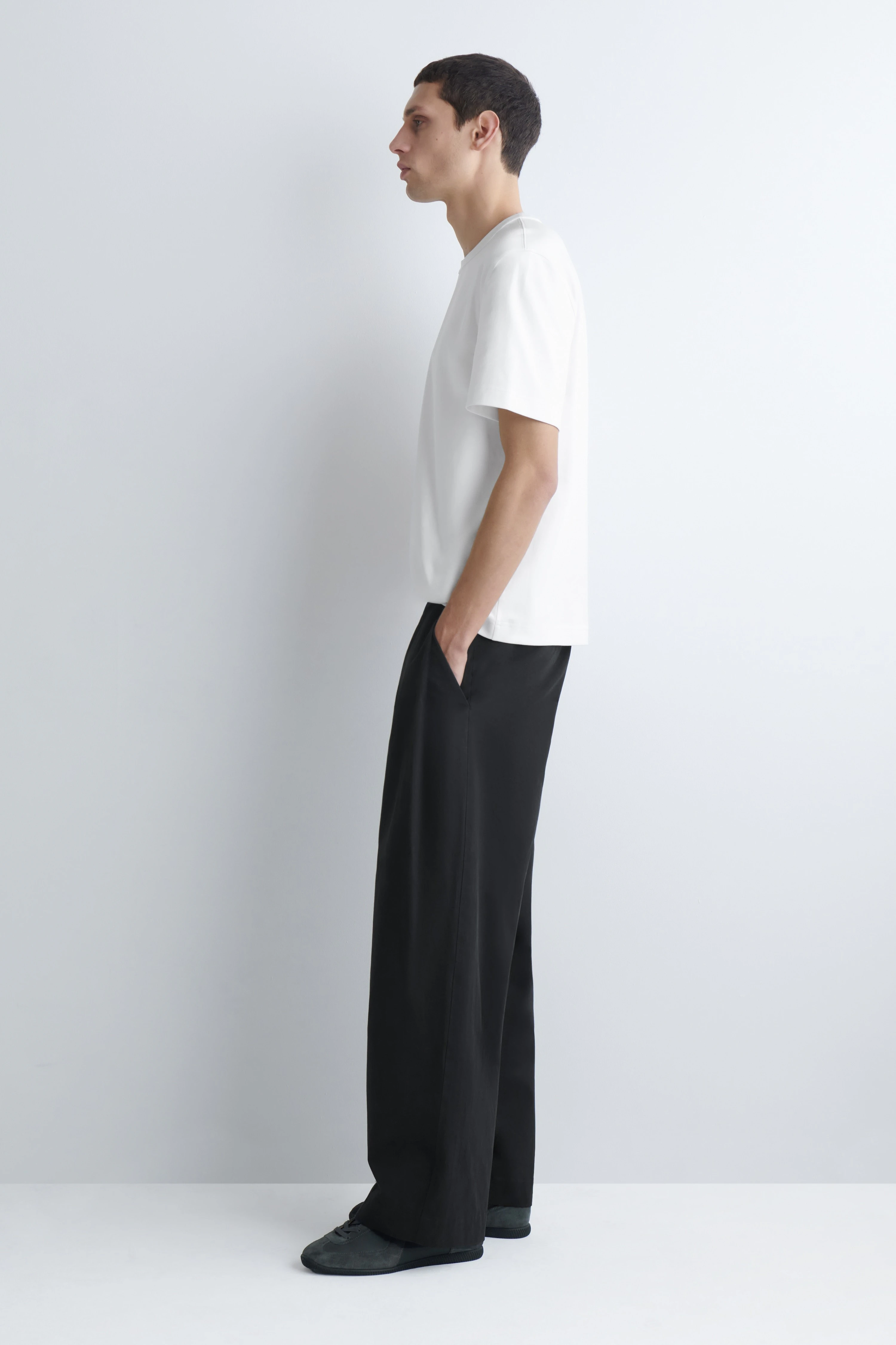 INTERLOCK COTTON CREW-NECK T-SHIRT - 5