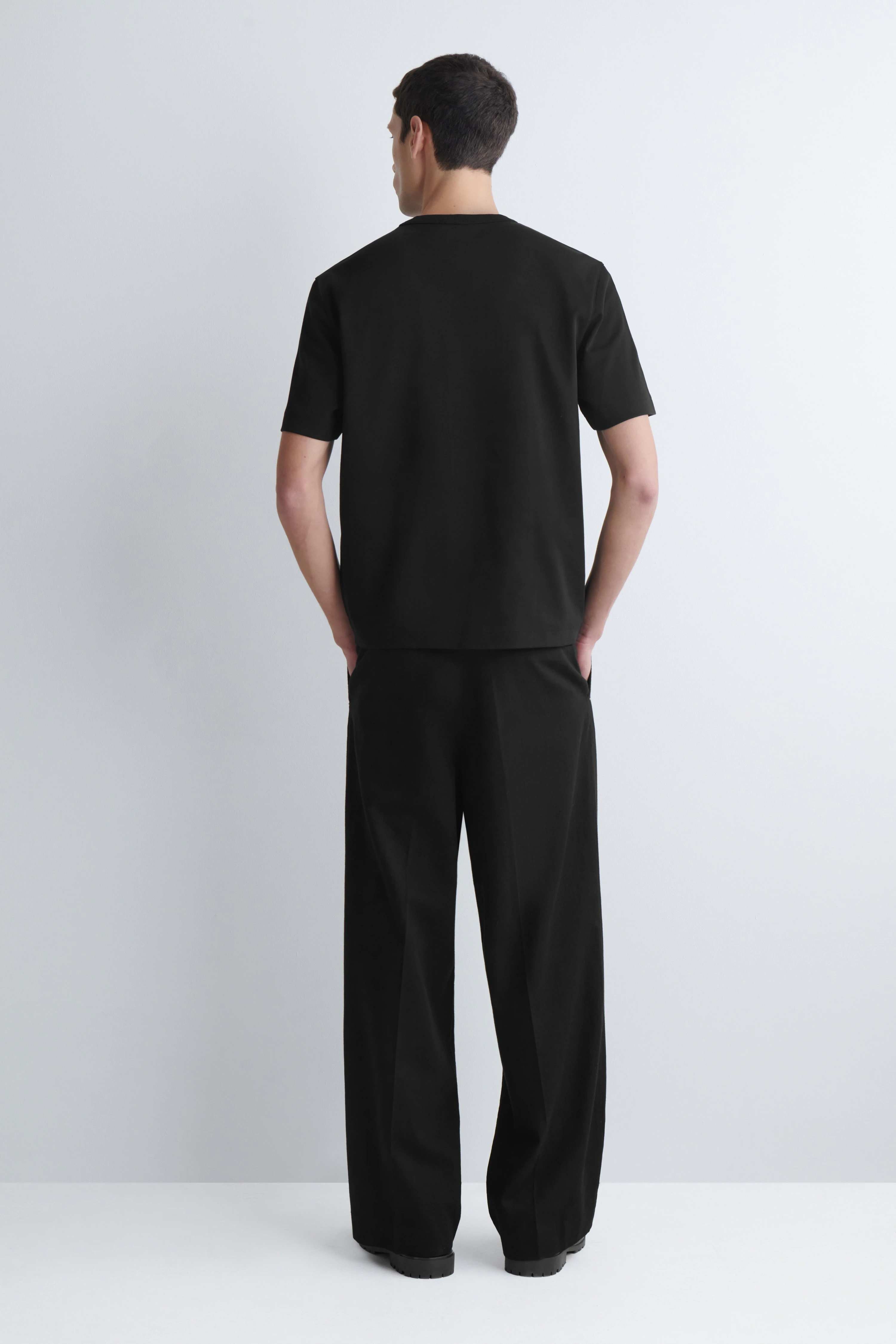 INTERLOCK COTTON CREW-NECK T-SHIRT - 2