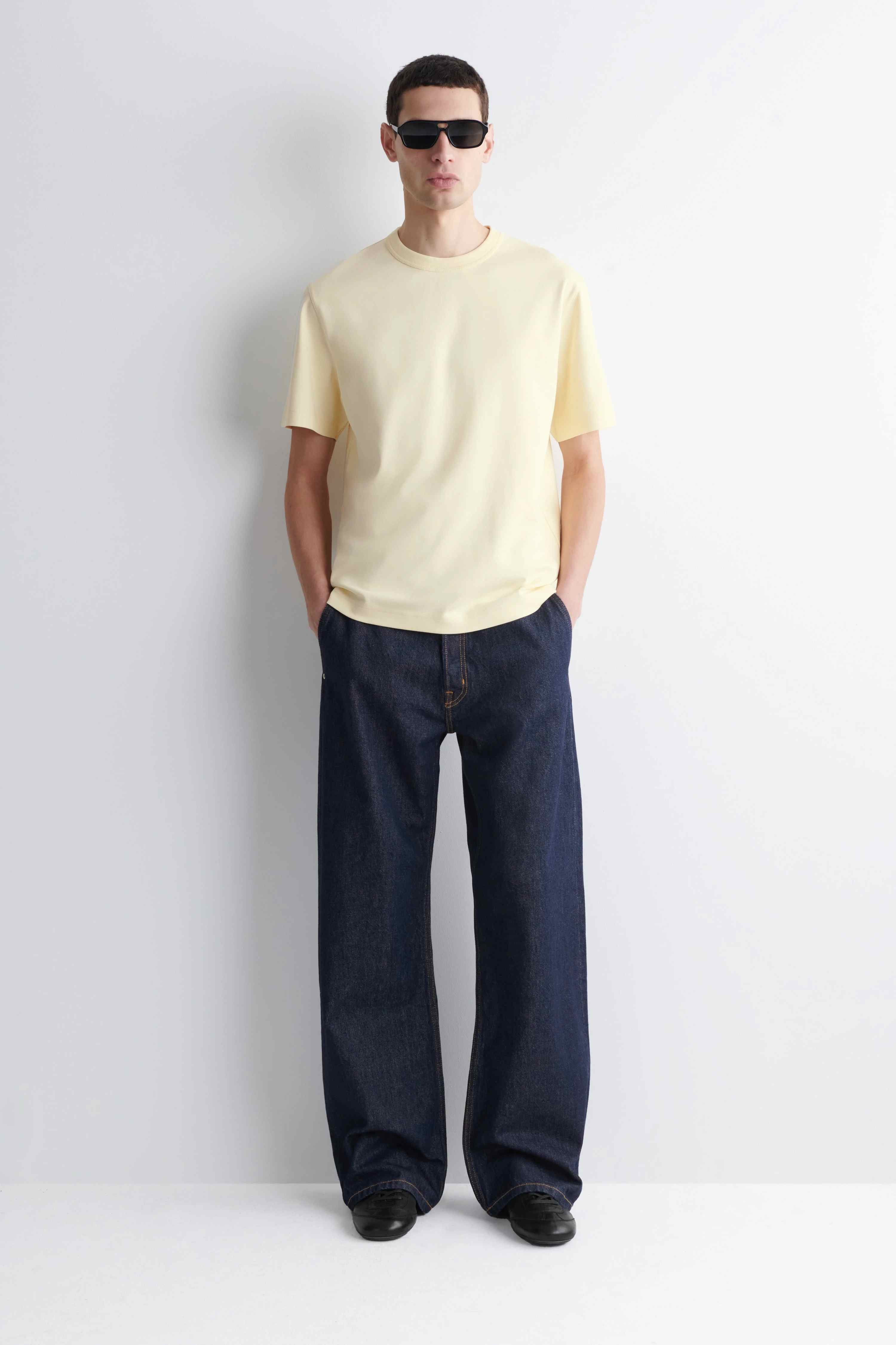 INTERLOCK COTTON CREW-NECK T-SHIRT - 3