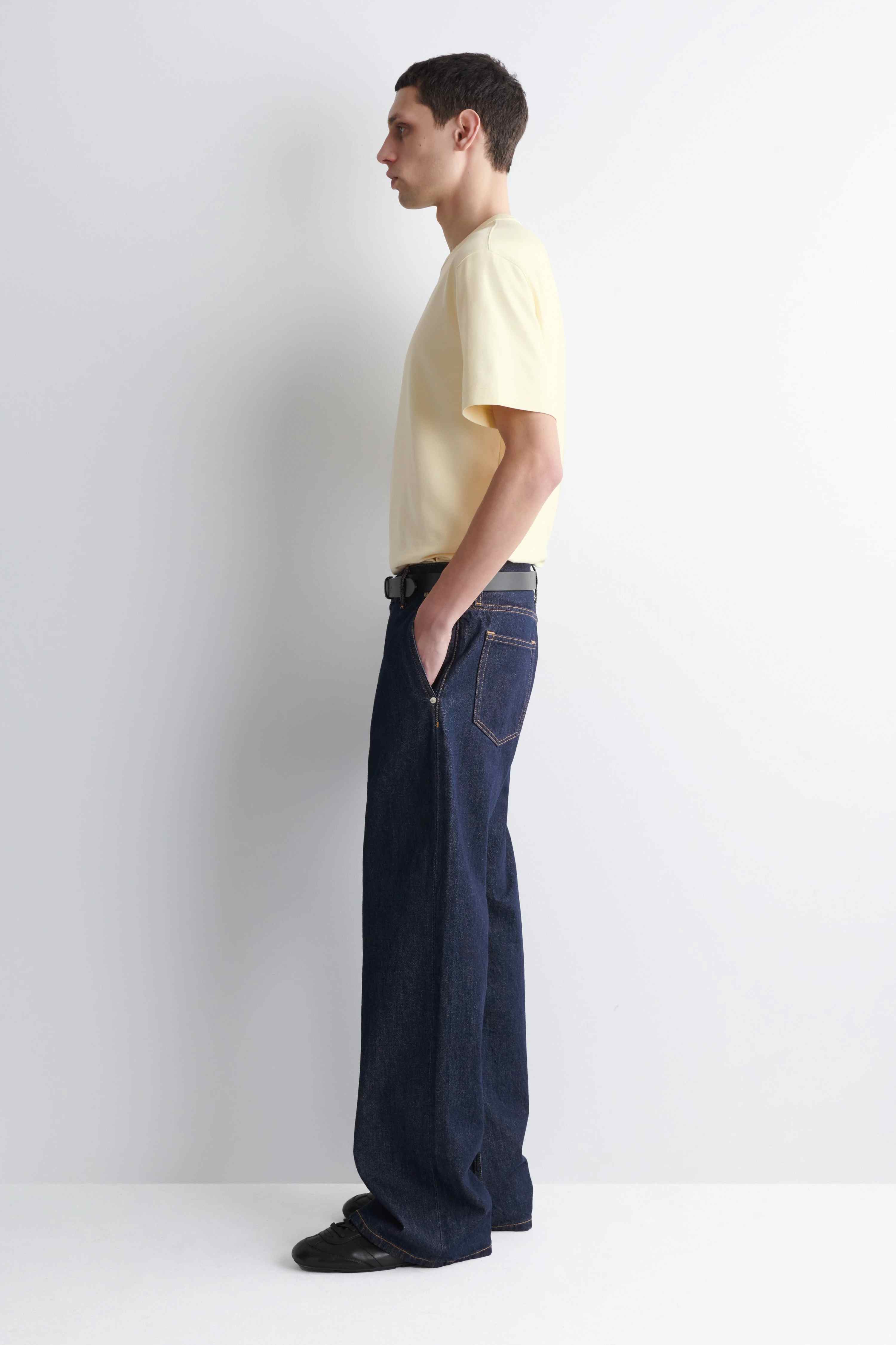 INTERLOCK COTTON CREW-NECK T-SHIRT - 4
