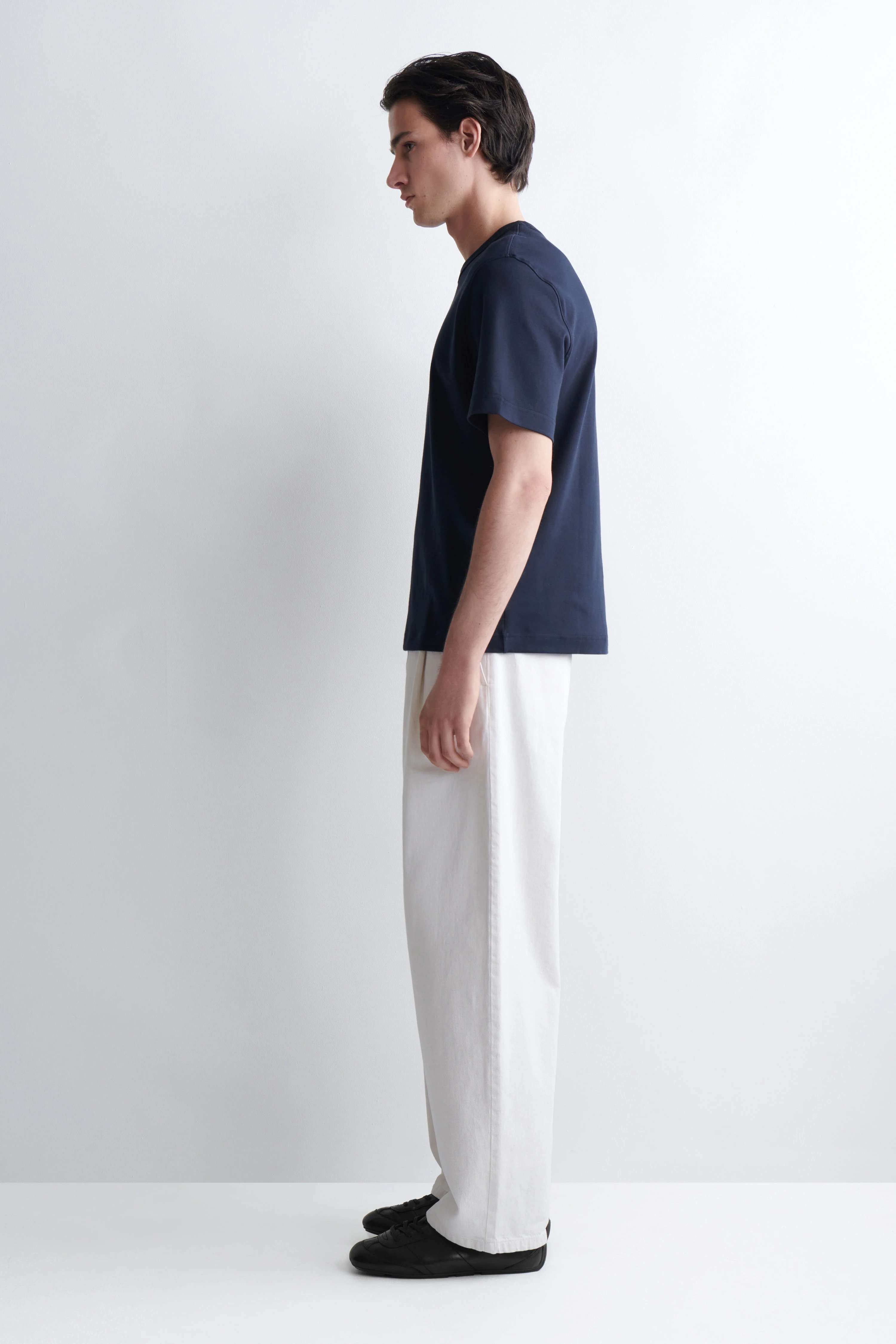 INTERLOCK COTTON CREW-NECK T-SHIRT - 4