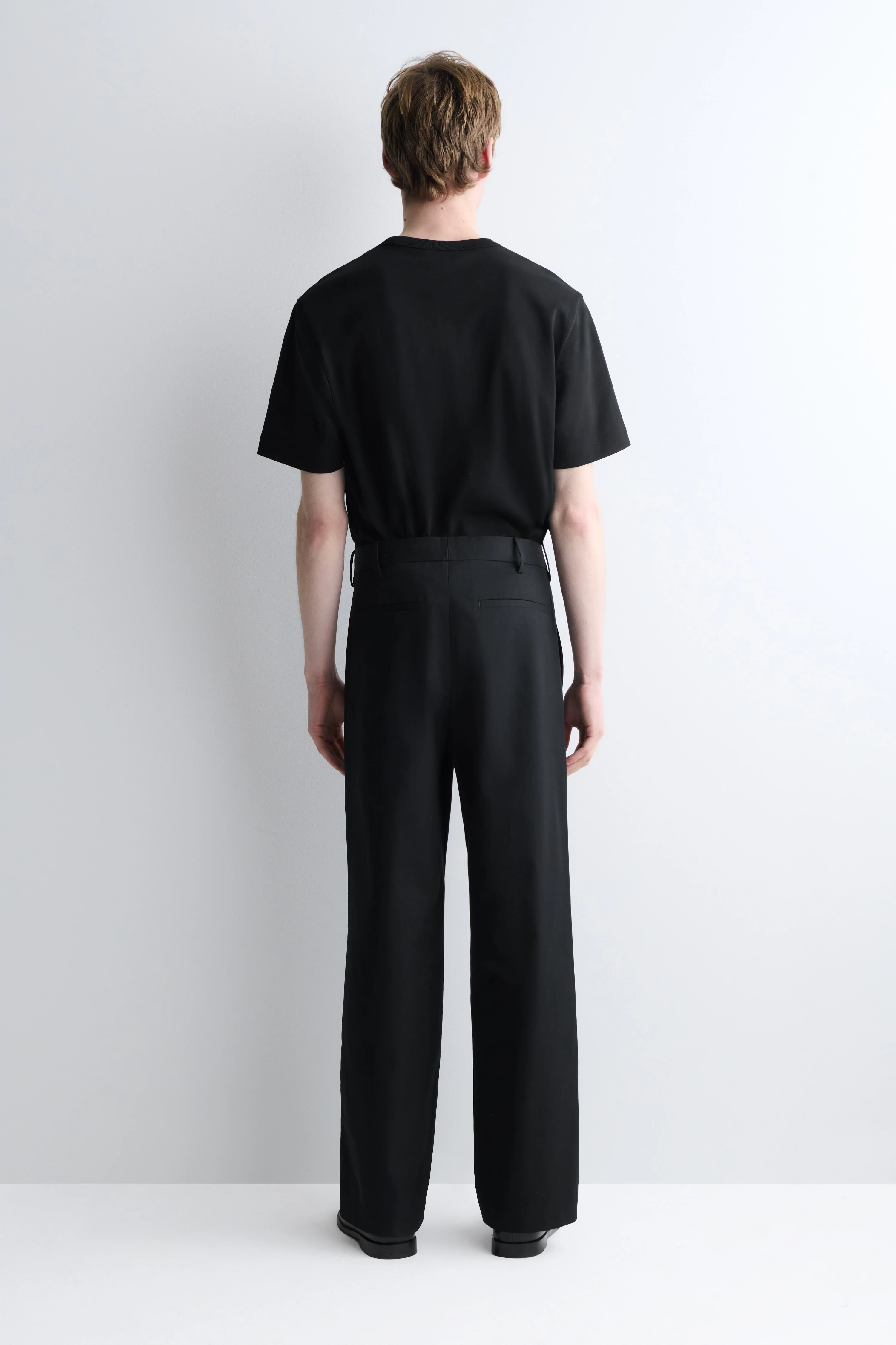 COTTON RELAXED-FIT WIDE-LEG CHINOS - 2