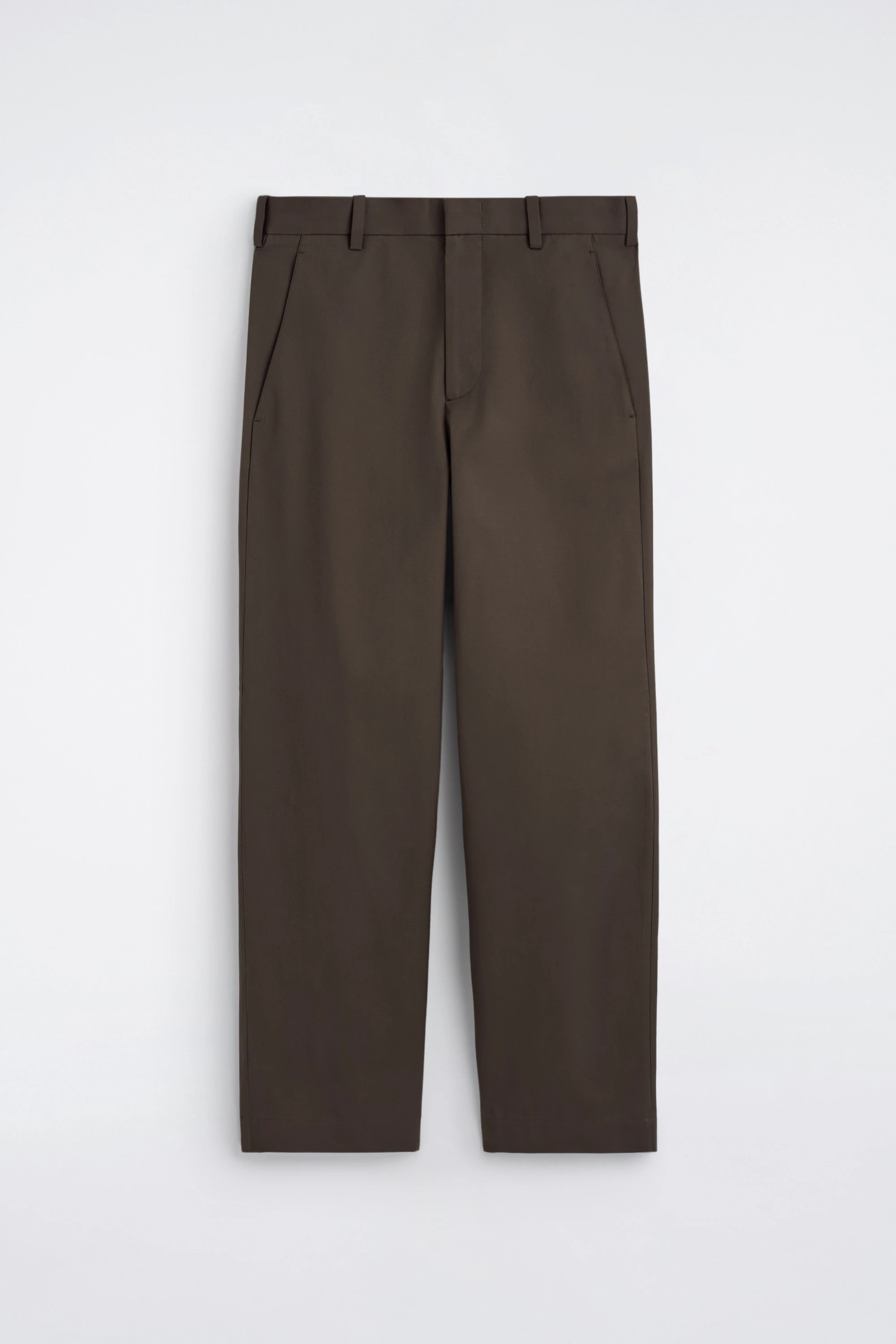 COTTON RELAXED-FIT WIDE-LEG CHINOS - 6