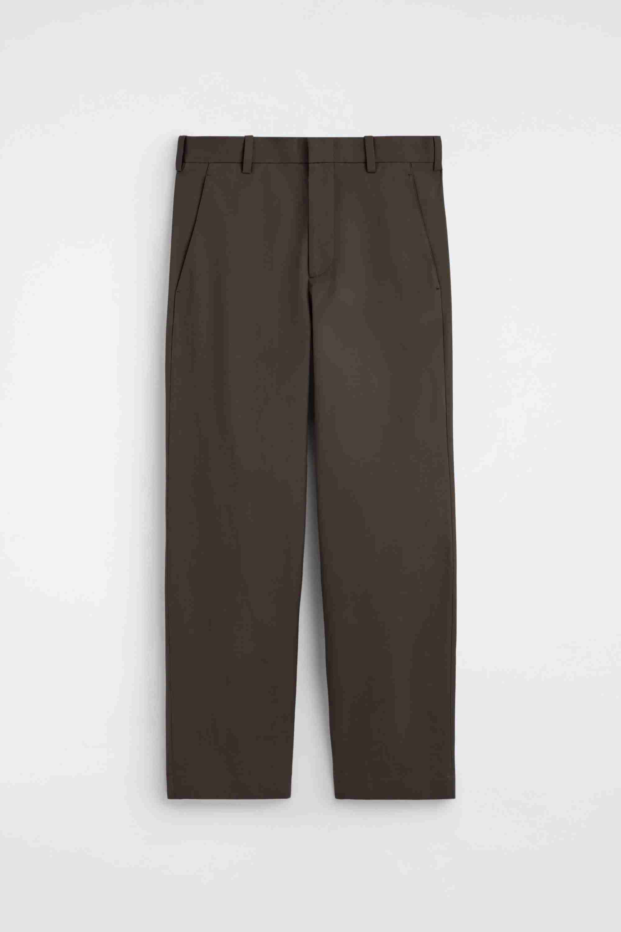 COTTON RELAXED-FIT WIDE-LEG CHINOS - 6