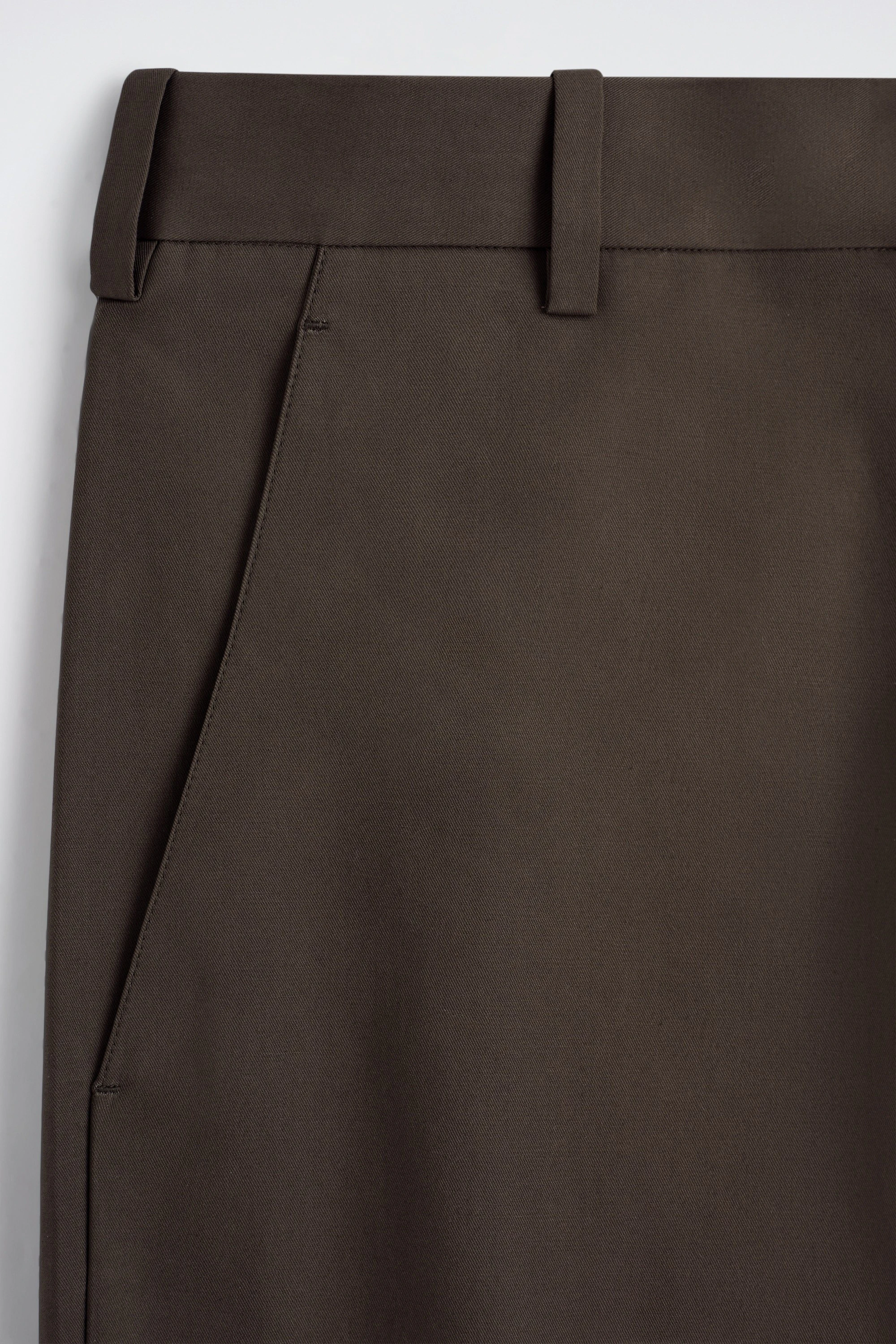 COTTON RELAXED-FIT WIDE-LEG CHINOS - 7