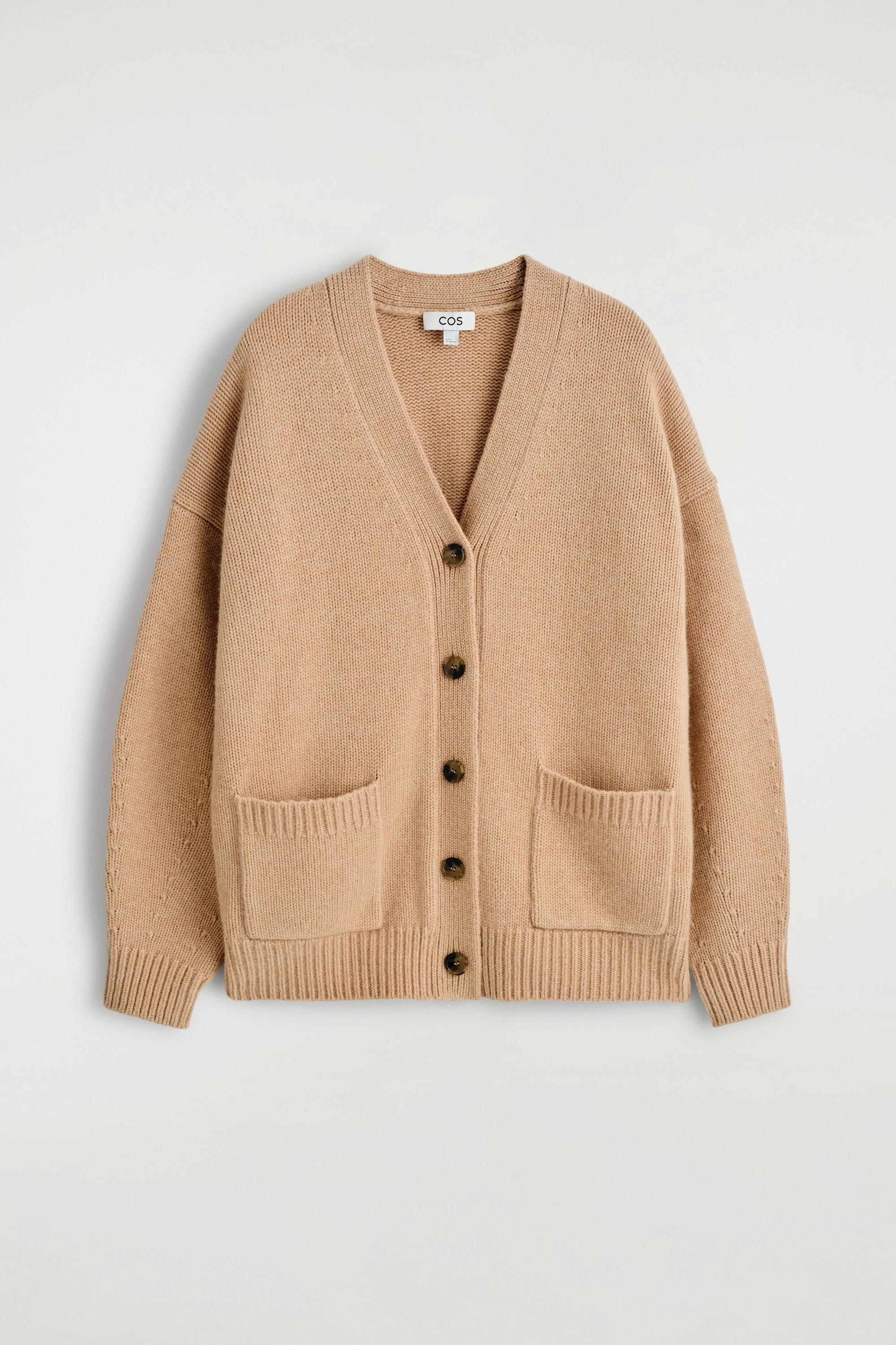 OVERSIZED MERINO WOOL CARDIGAN - 1