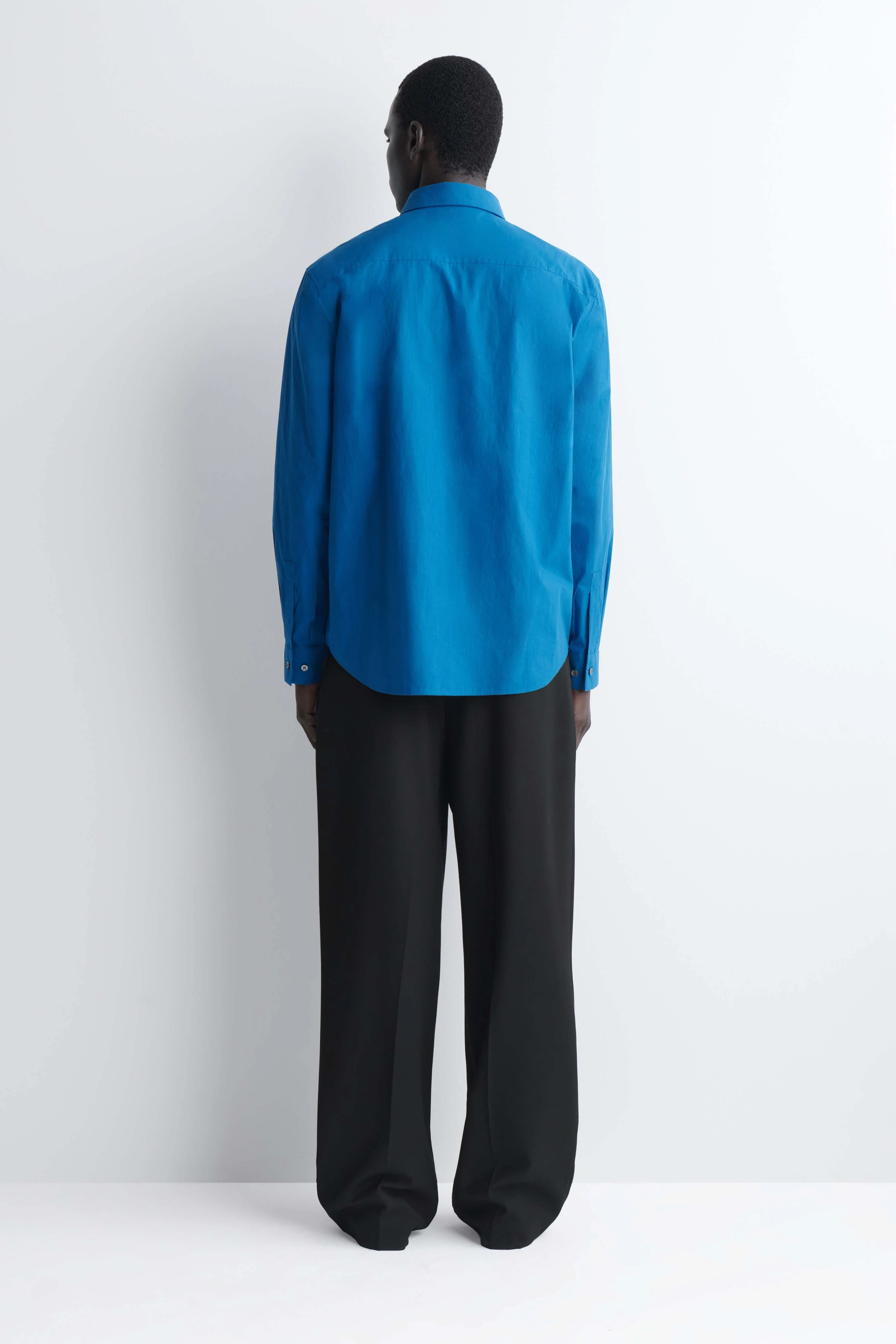 RELAXED PIMA COTTON-POPLIN SHIRT