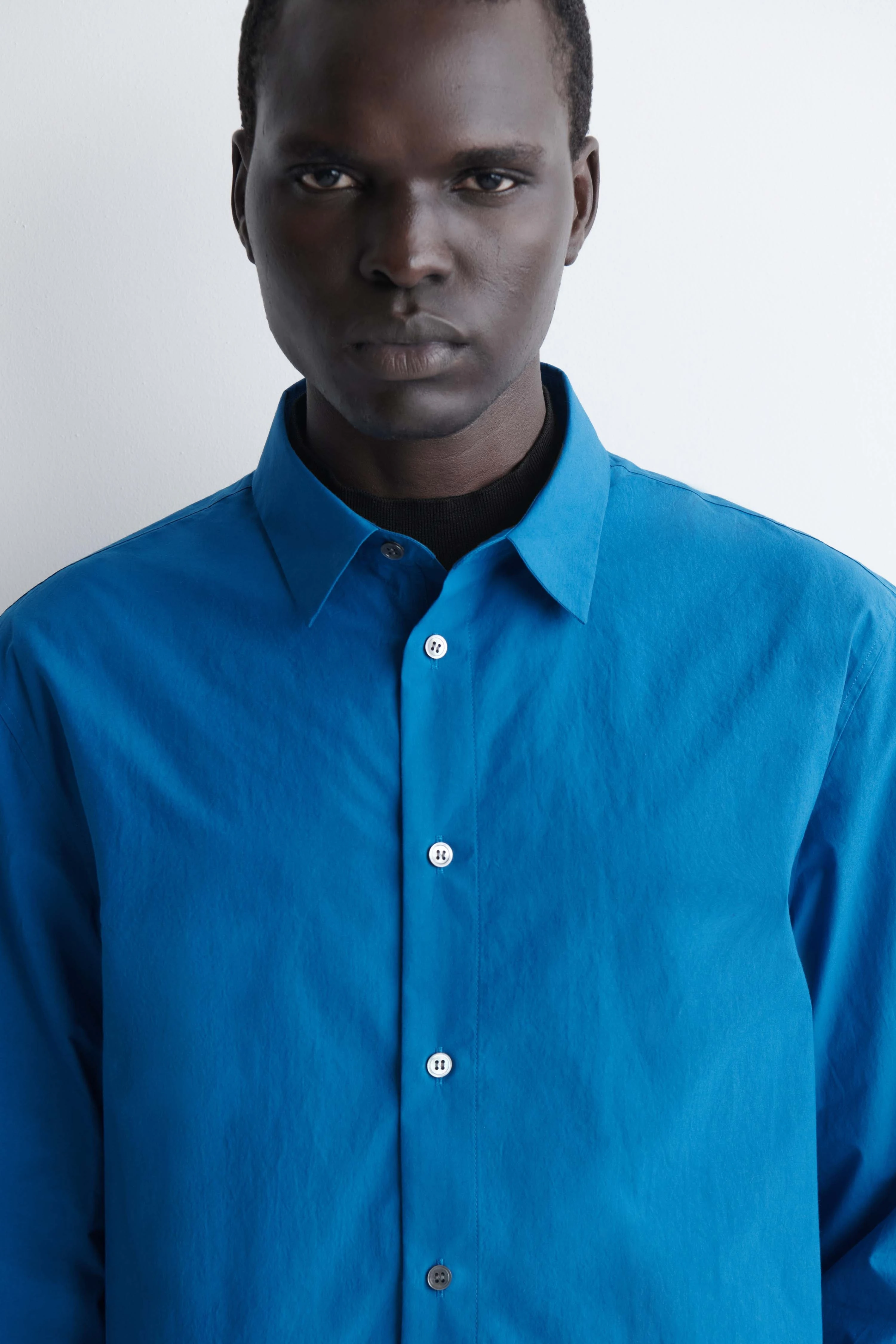 RELAXED PIMA COTTON-POPLIN SHIRT - 5
