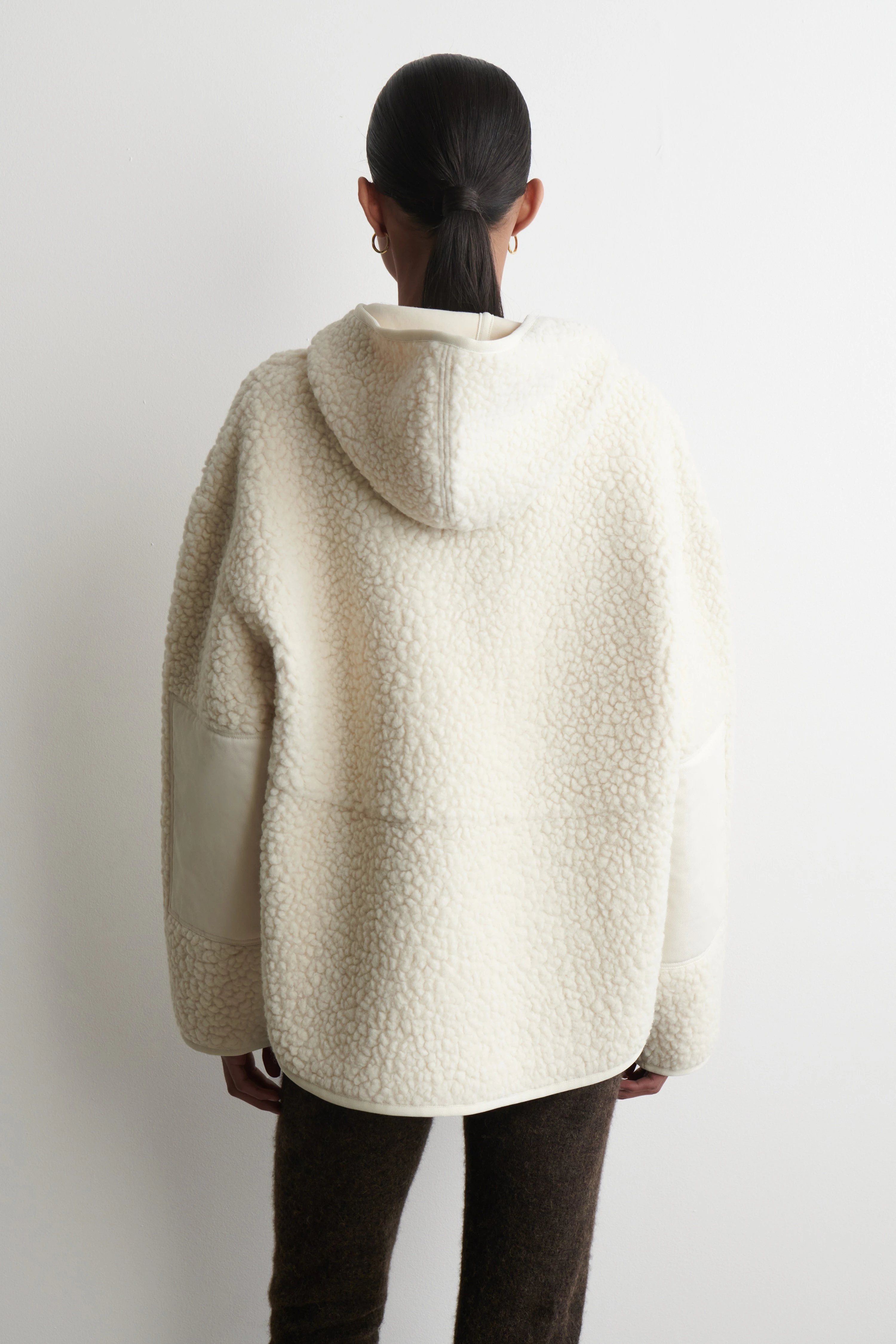HOODED TEDDY JACKET - 2