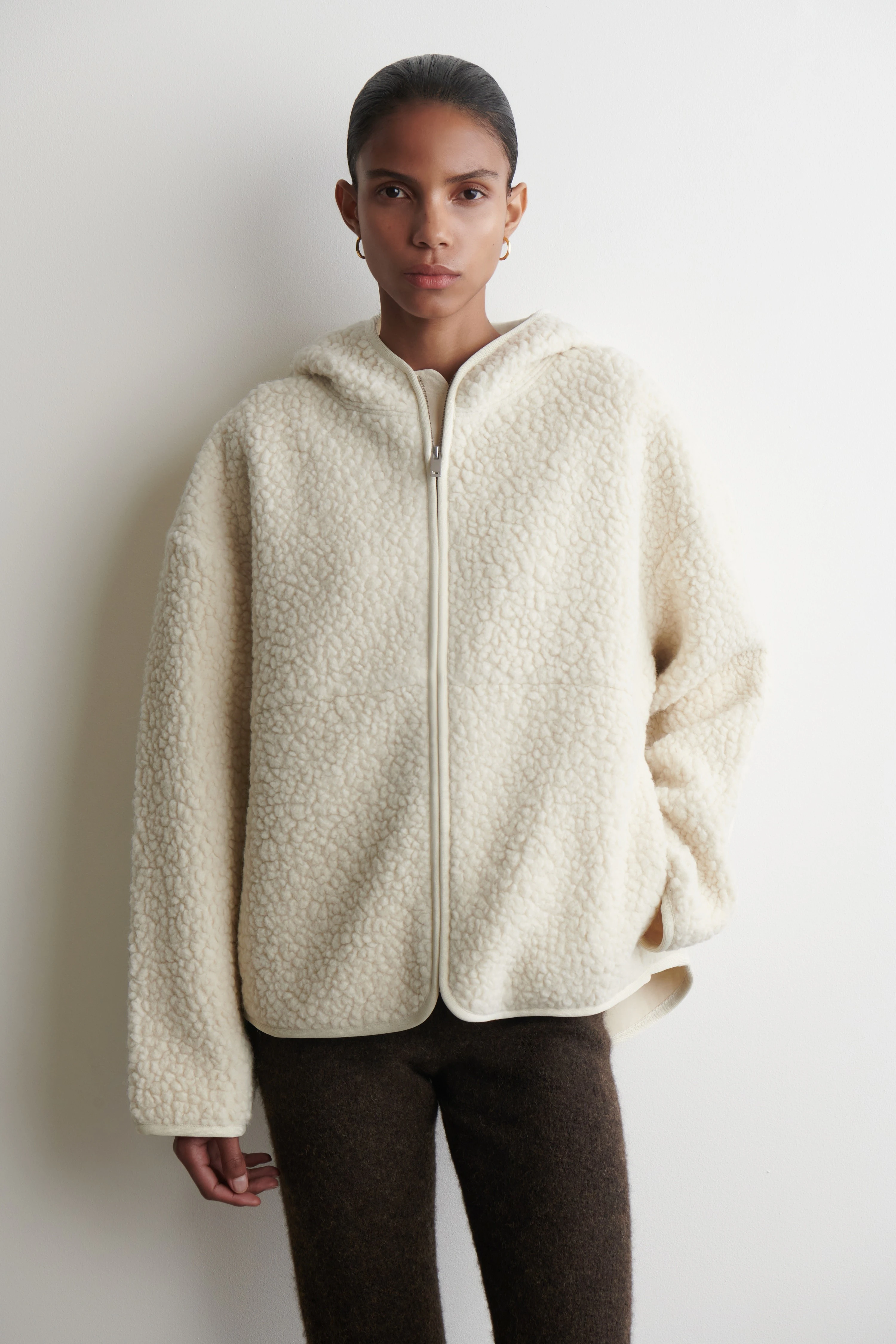 HOODED TEDDY JACKET - 3