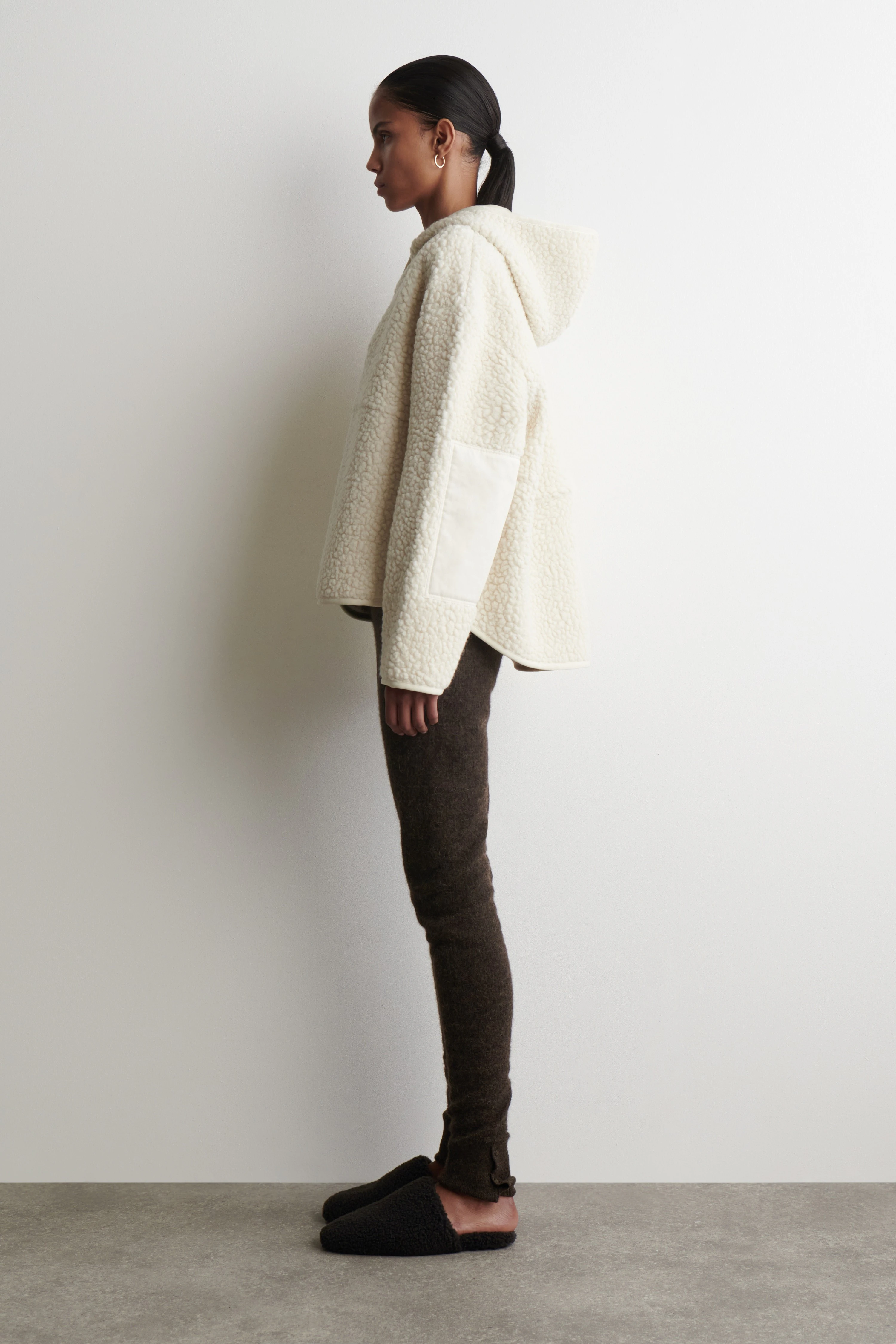 HOODED TEDDY JACKET - 4