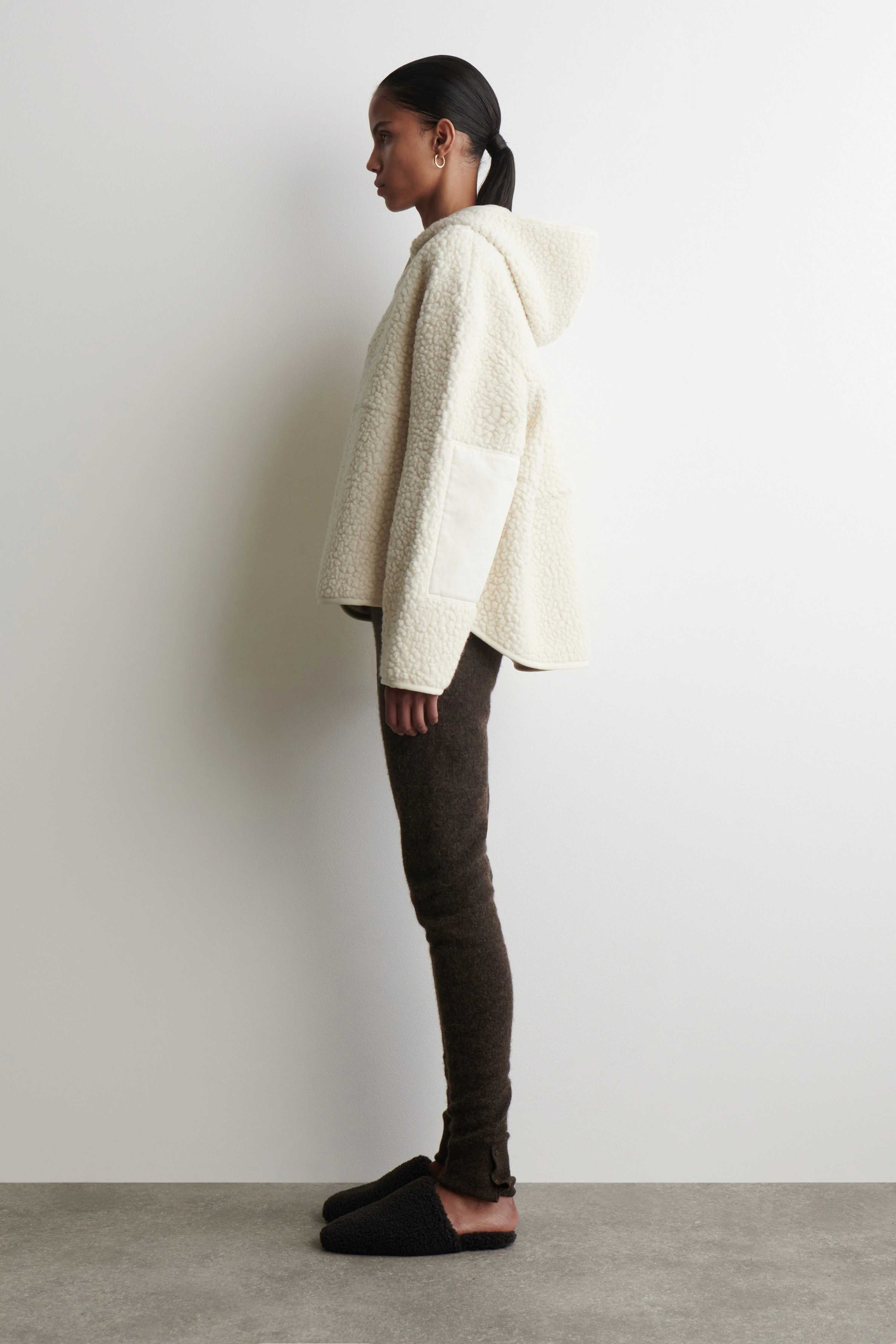 HOODED TEDDY JACKET - 4