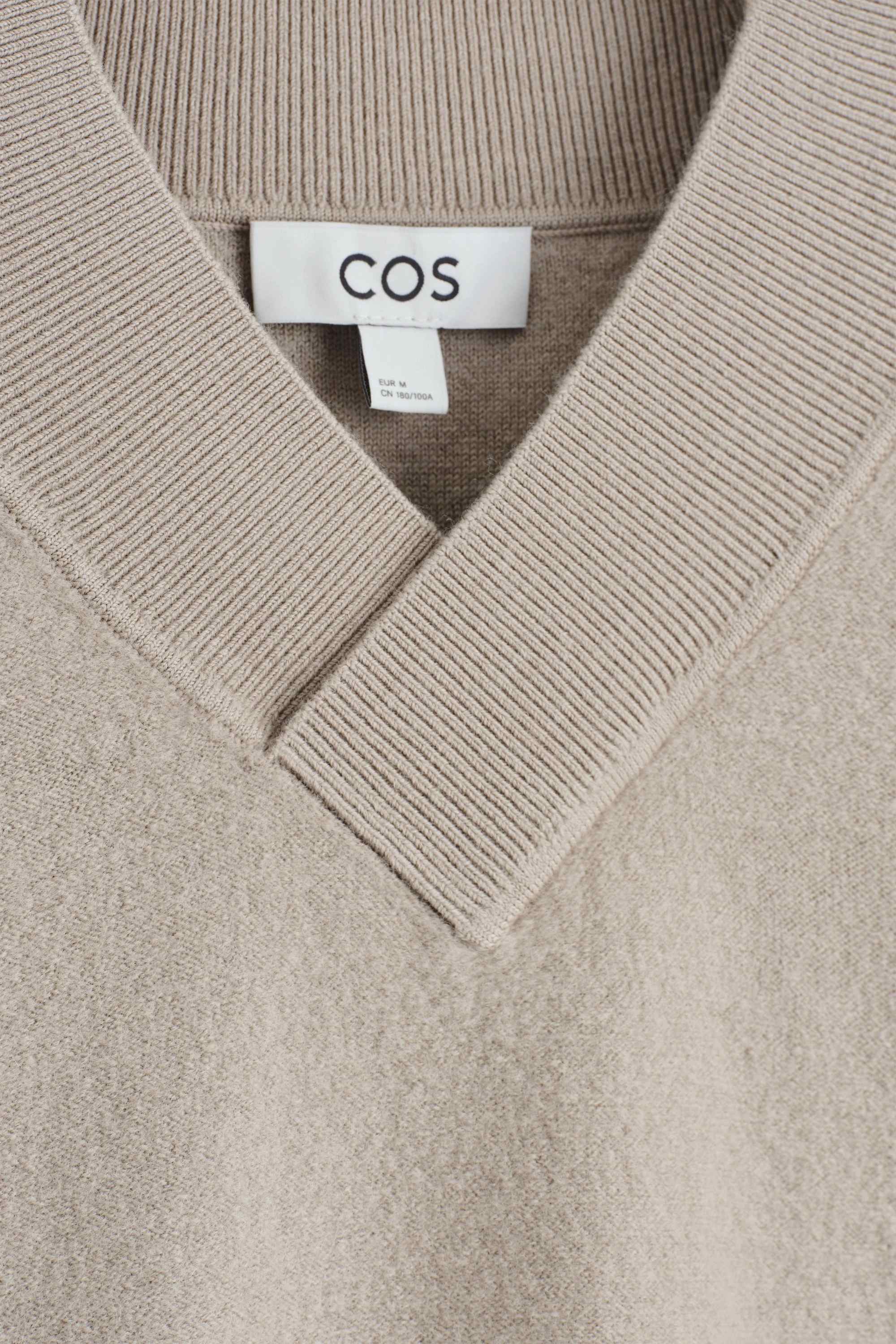 STRIPED BOILED-WOOL V-NECK JUMPER - 2