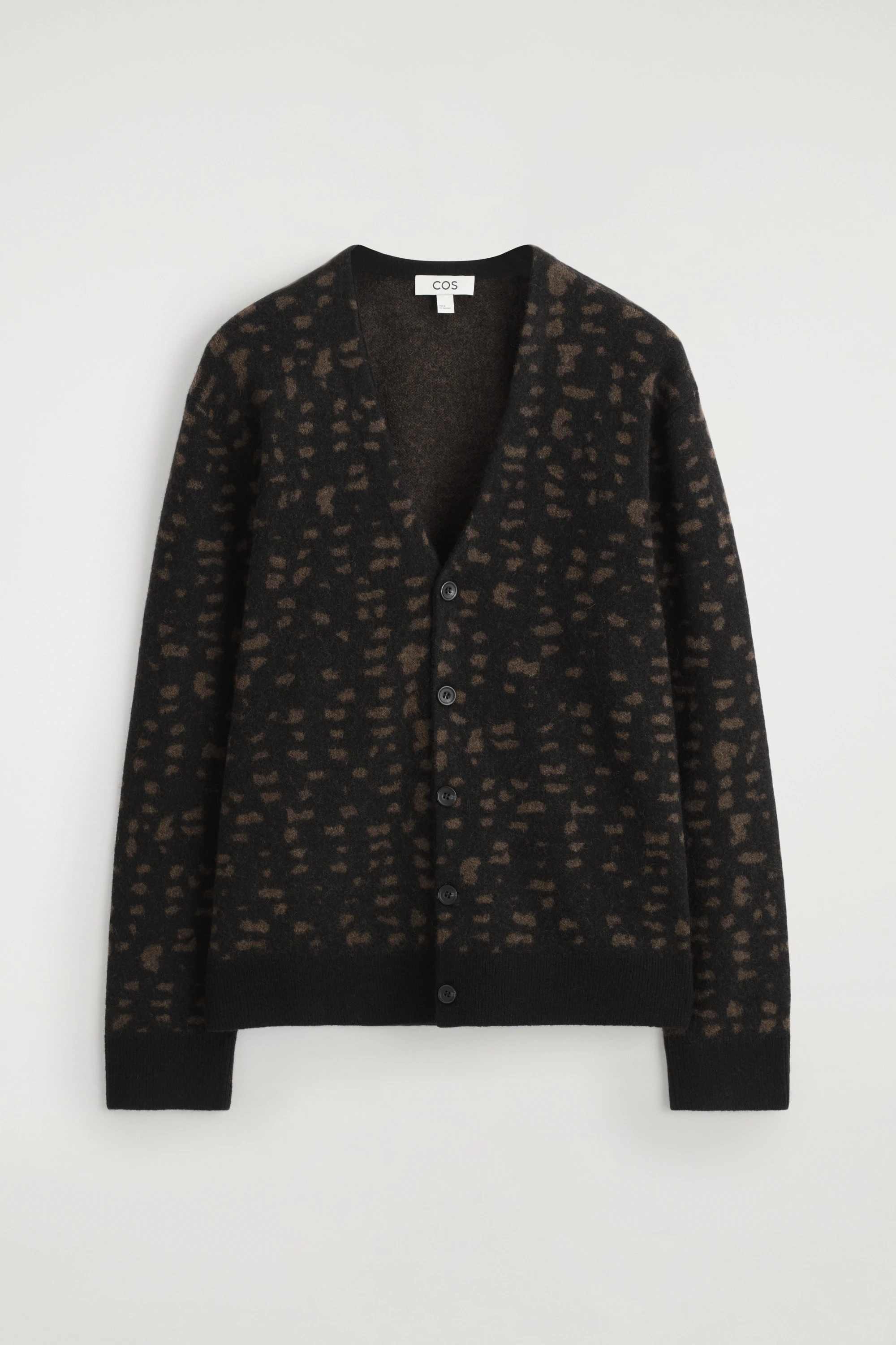 GEOMETRIC WOOL-ALPACA CARDIGAN - 1
