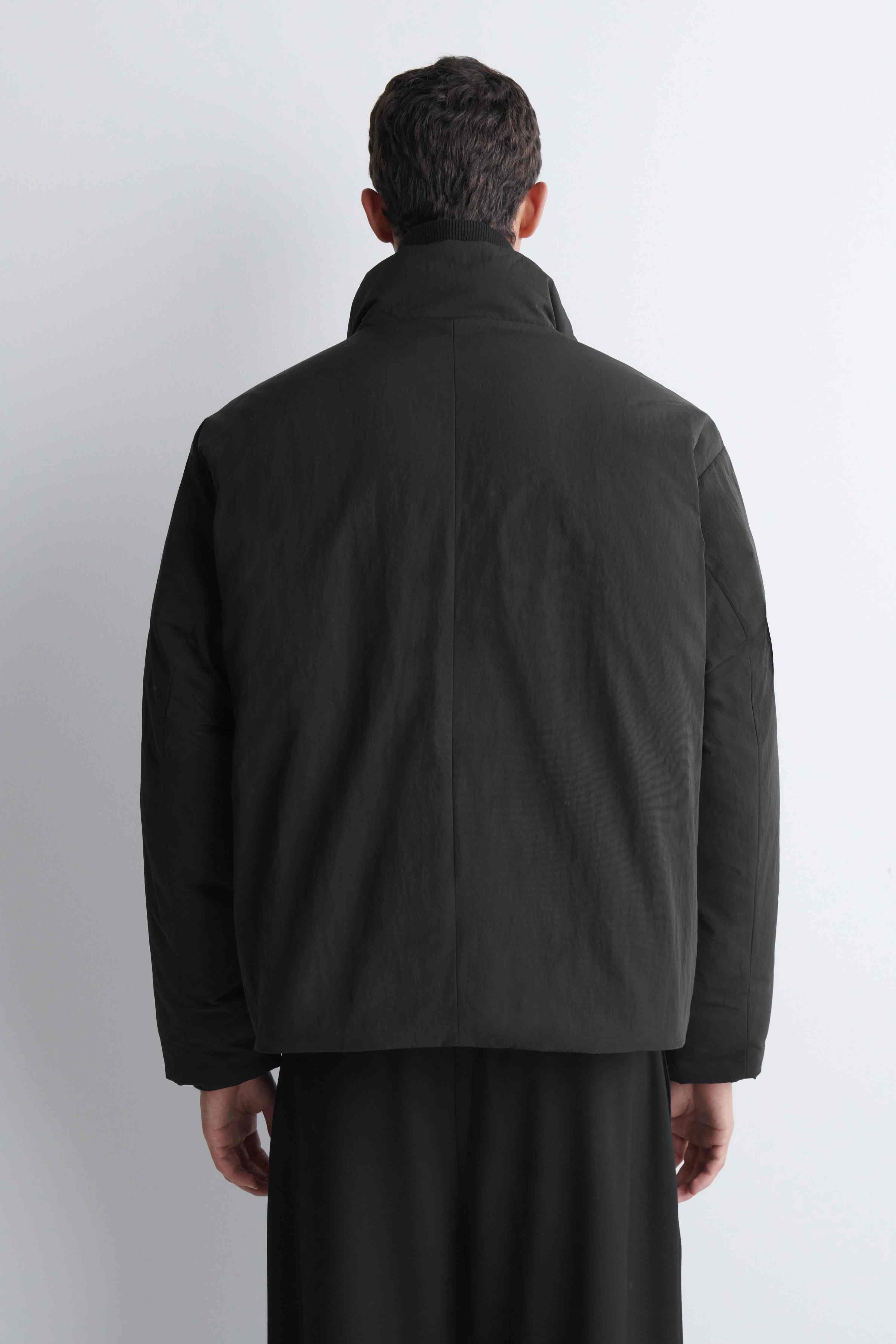 PADDED FUNNEL-NECK DOWN JACKET