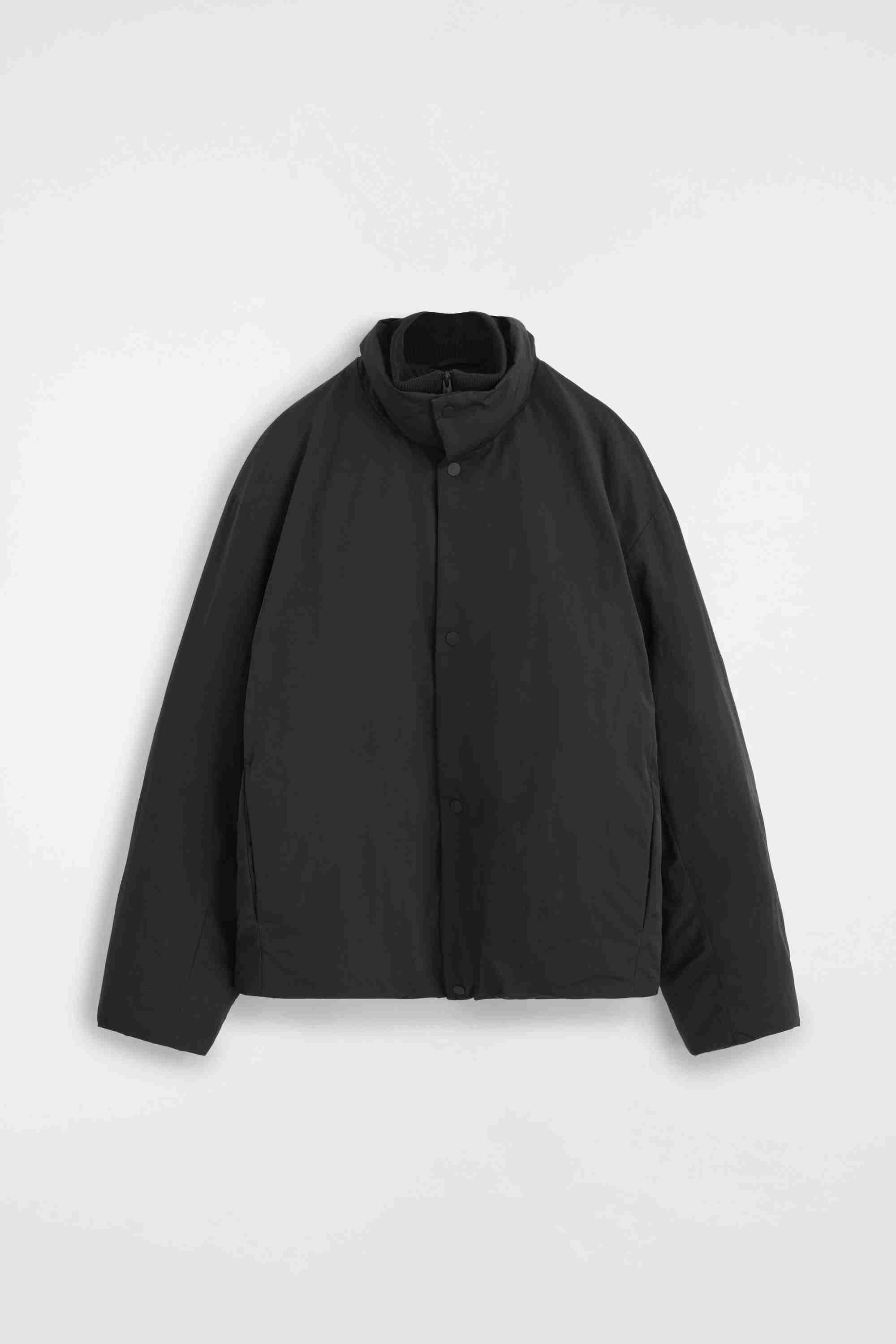 PADDED FUNNEL-NECK DOWN JACKET
