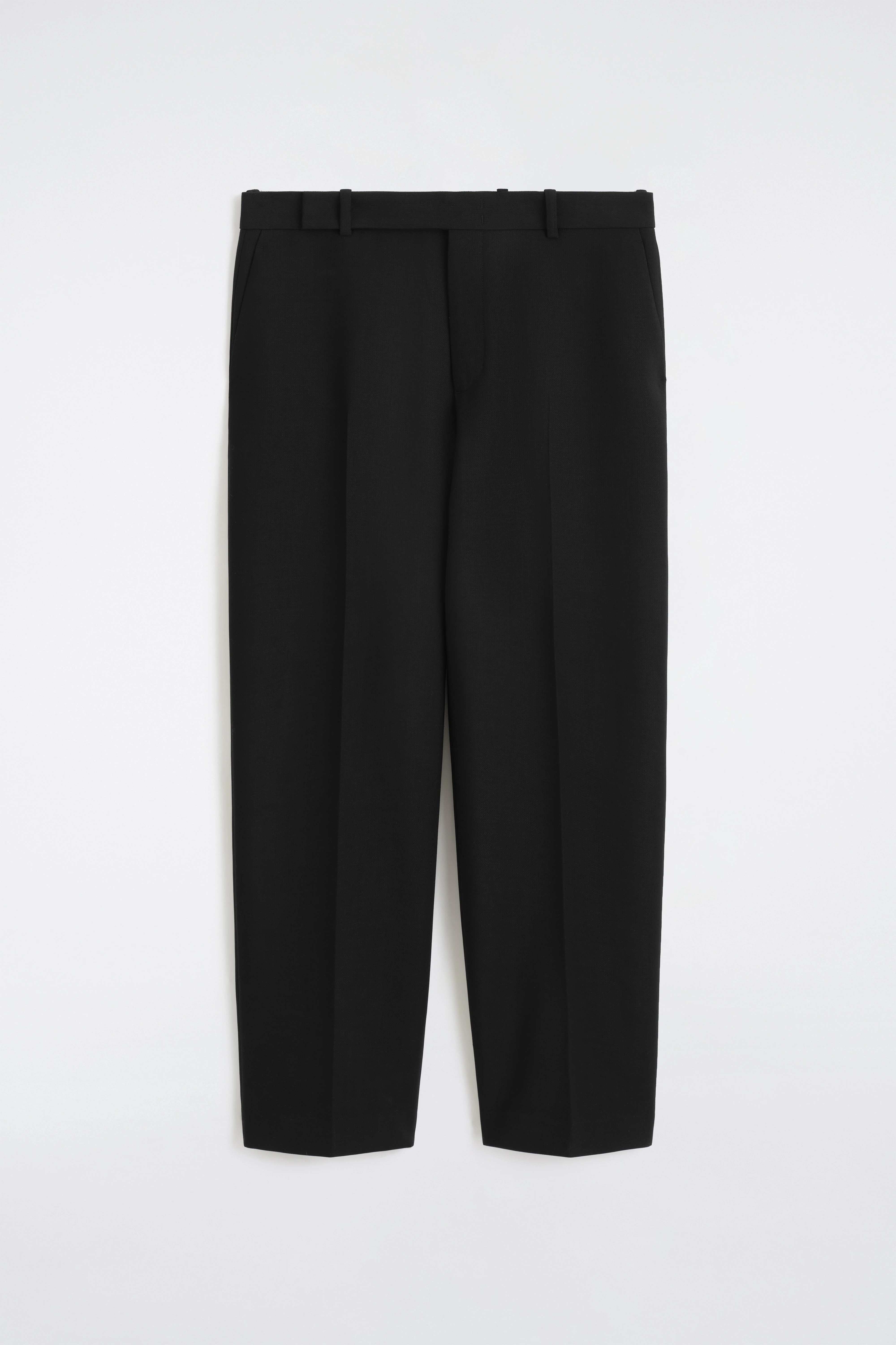 WOOL-BLEND RELAXED-FIT STRAIGHT-LEG TROUSERS - 6