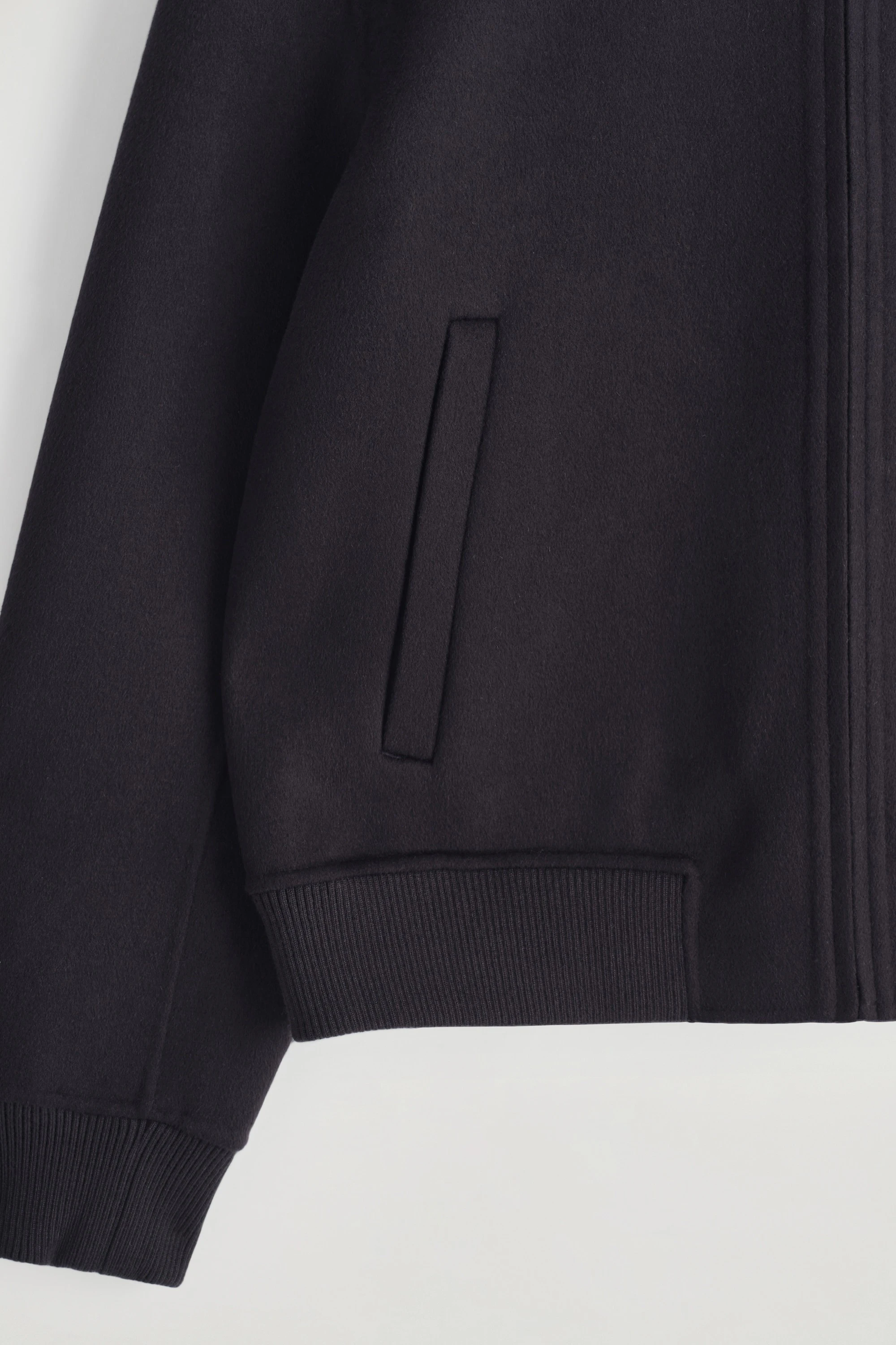 DOUBLE-FACED WOOL BOMBER JACKET - 3