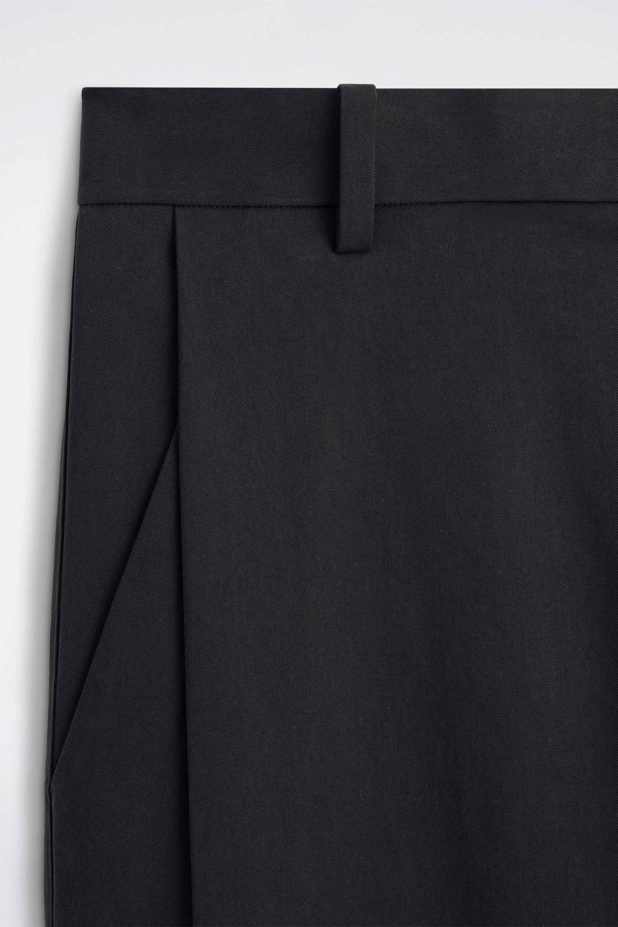 PLEATED COTTON RELAXED-FIT WIDE-LEG TROUSERS - 7